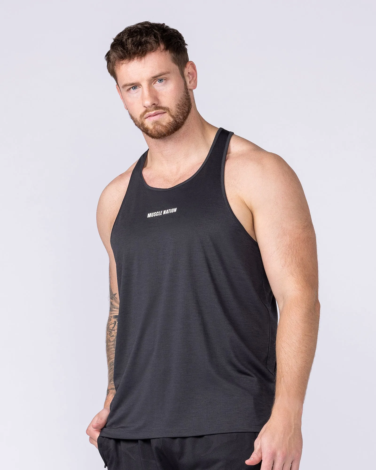 Aero Y Back Singlet - Black sold by Muscle Nation product image thumbnail 3