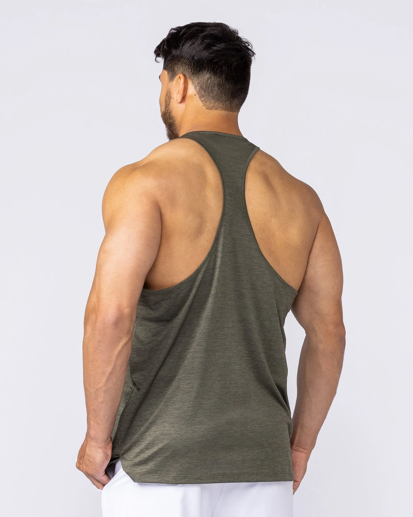 Aero Y Back Singlet - Khaki sold by Muscle Nation product image thumbnail 2