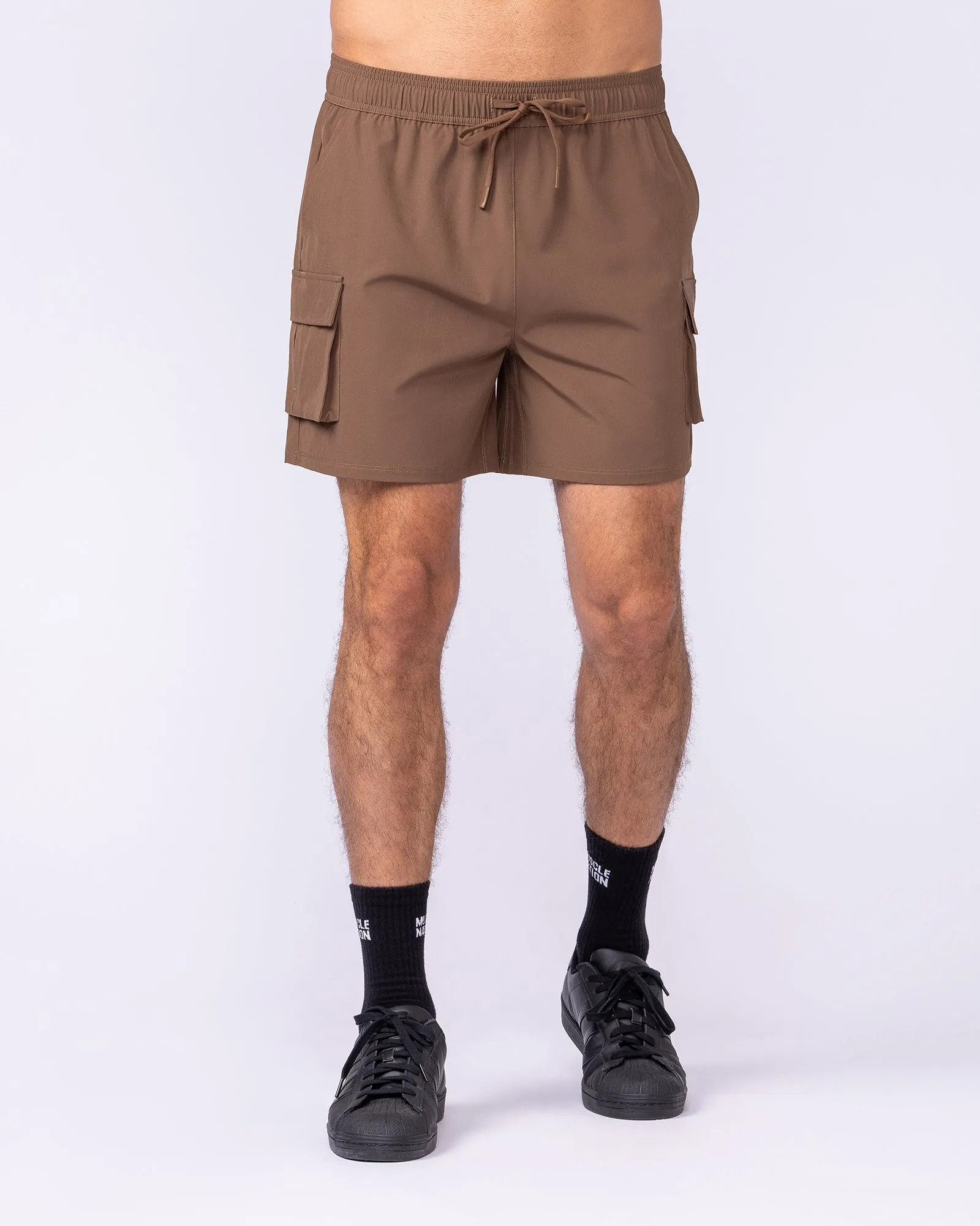 Active Cargo 5" Shorts - Hazelnut sold by Muscle Nation product image thumbnail 3