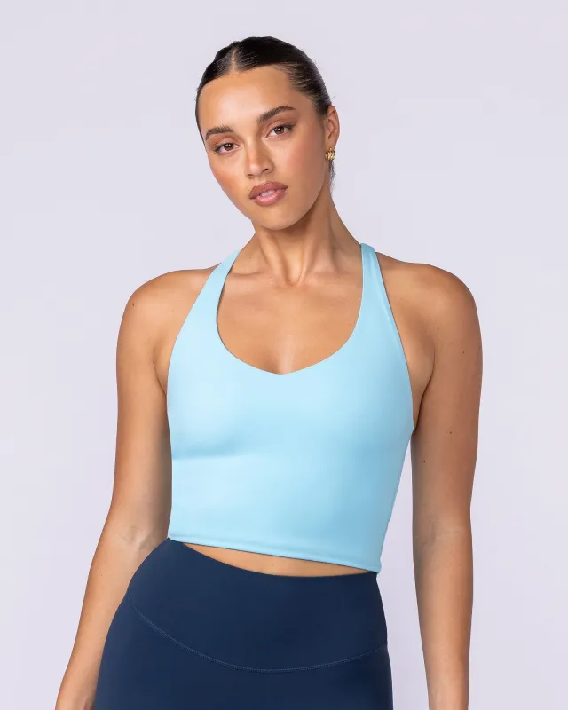 Active Form Cropped Tank - Lagoon sold by Muscle Nation