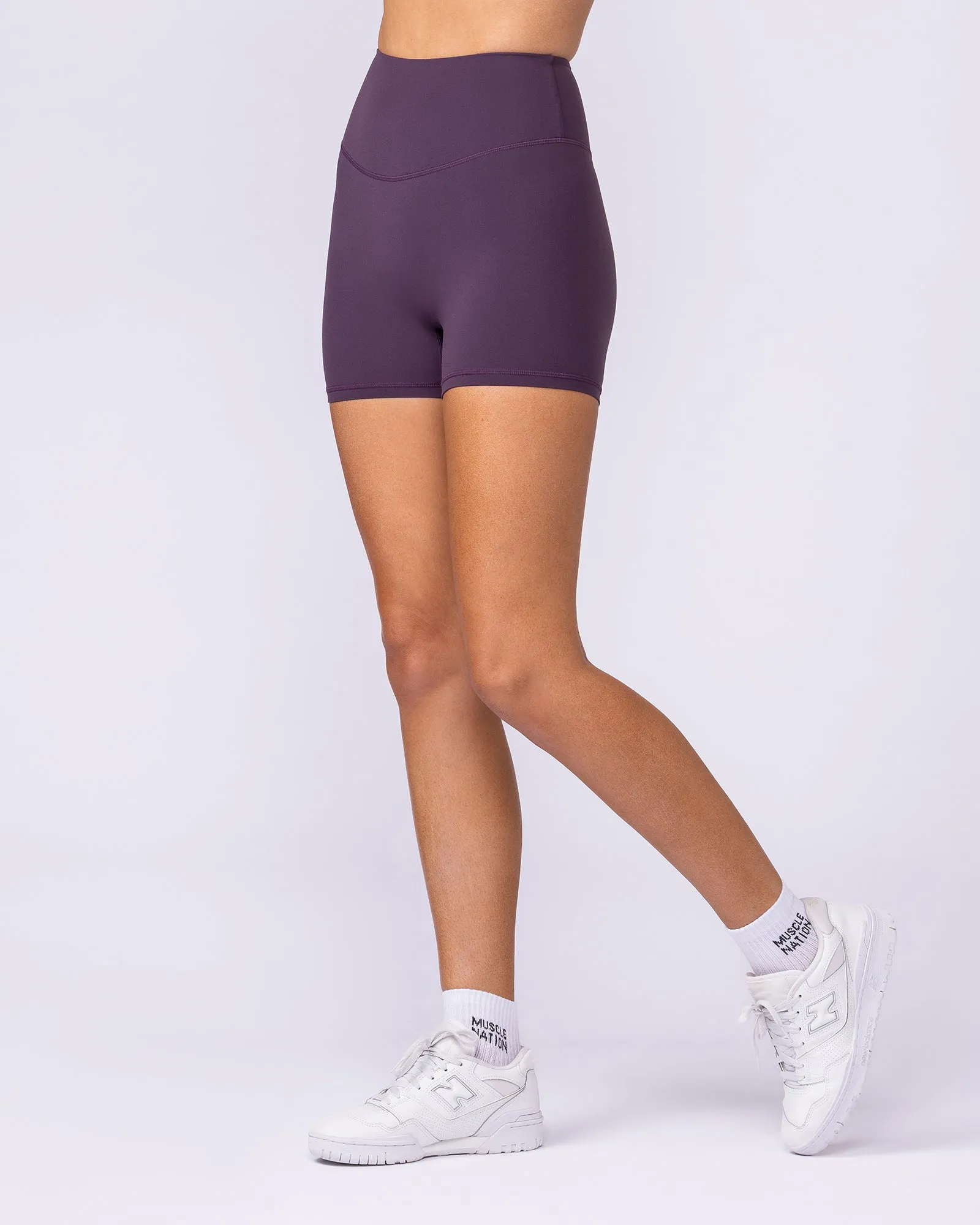 Aura Back Pocket Midway Shorts - Midnight Plum sold by Muscle Nation product image thumbnail 3