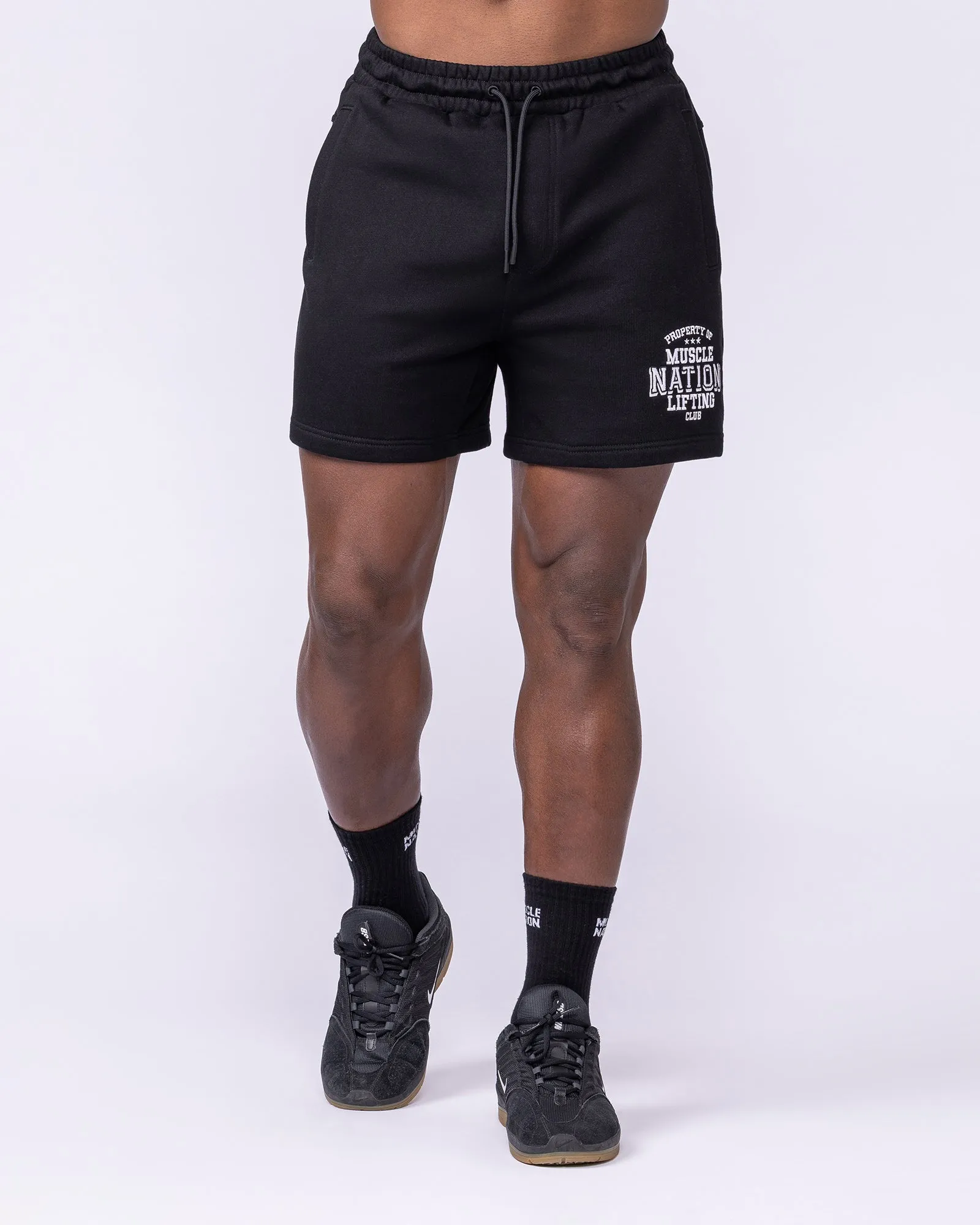 Archives Sweat 5" Shorts - Black sold by Muscle Nation product image thumbnail 3