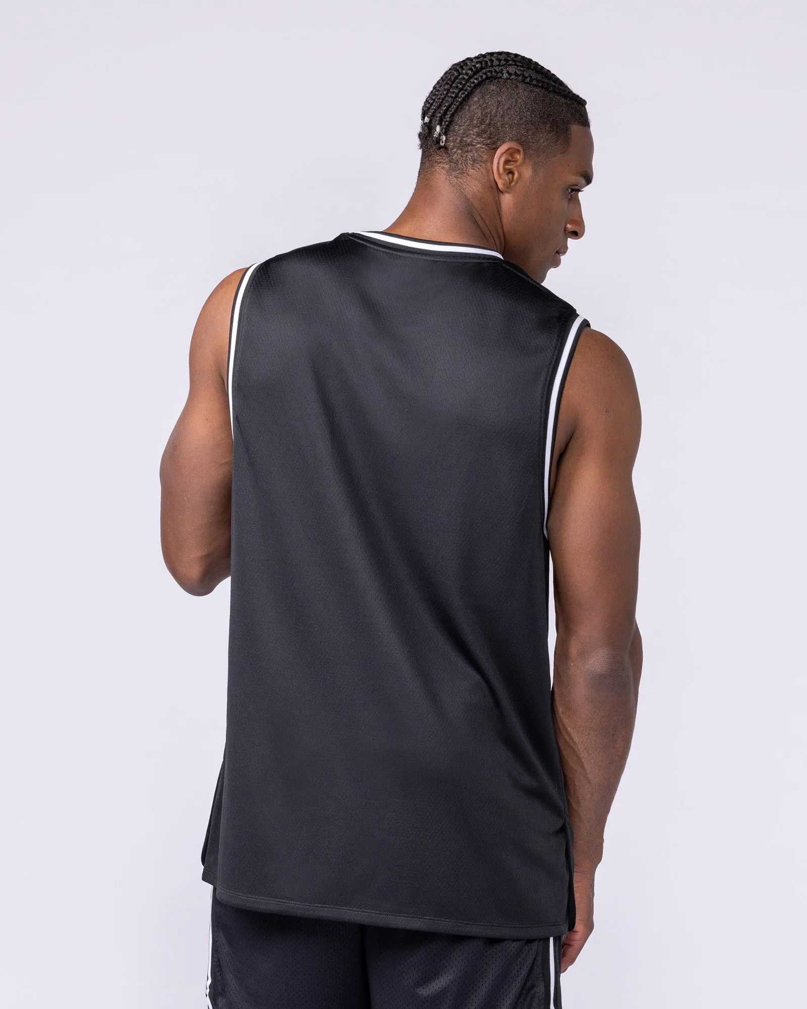 Varsity Basketball Jersey - Black sold by Muscle Nation product image thumbnail 4