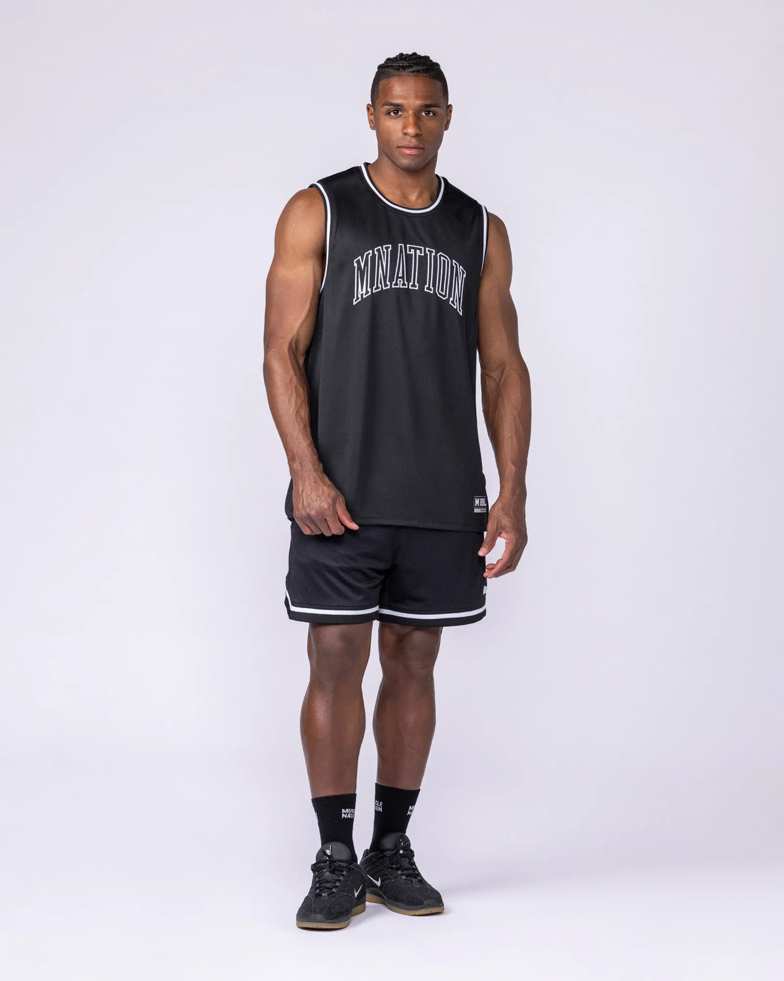 Varsity Basketball Jersey - Black sold by Muscle Nation product image thumbnail 5