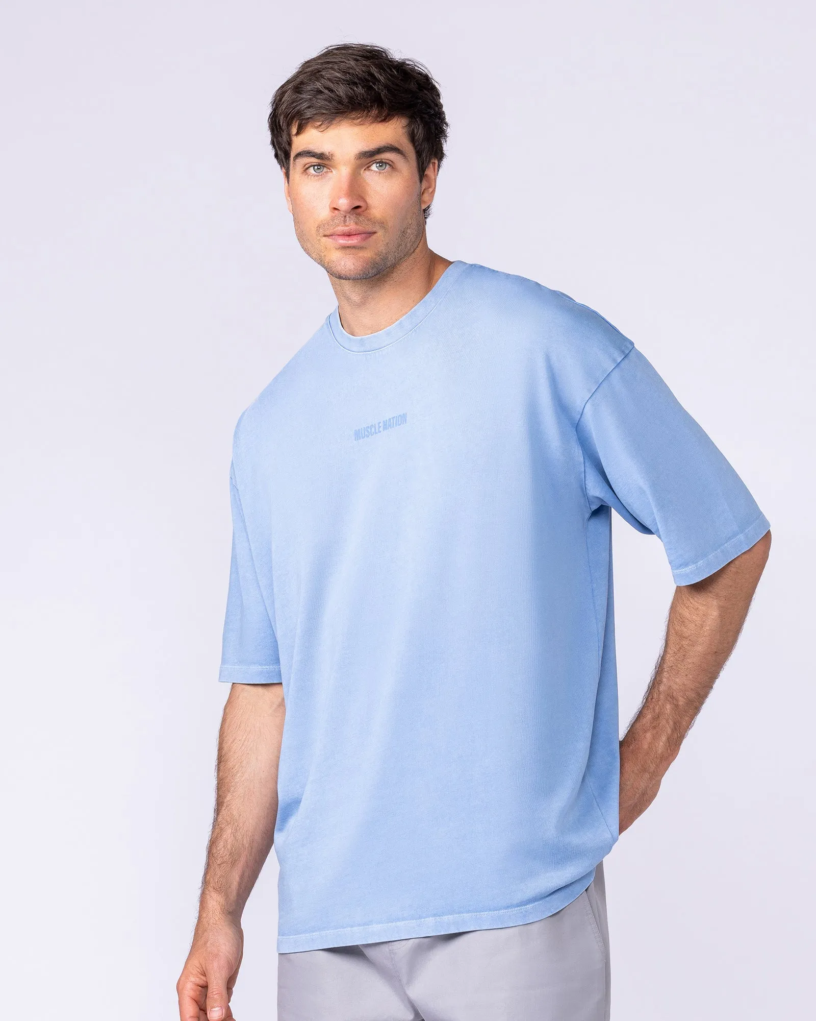 Worldwide Oversized Vintage Tee - Washed Pacific sold by Muscle Nation product image thumbnail 3