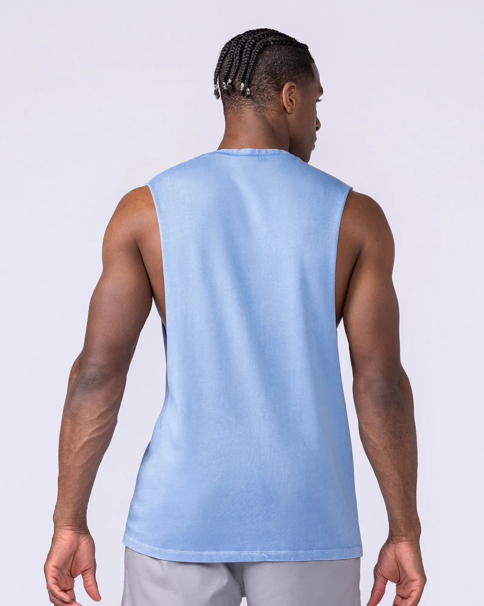 Vintage Training Drop Arm Tank - Washed Pacific sold by Muscle Nation product image thumbnail 4