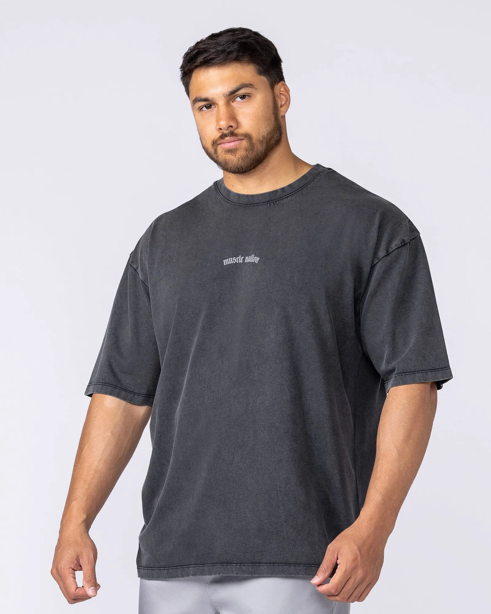 Lifting Club Oversized Vintage Tee - Washed Black sold by Muscle Nation product image thumbnail 4