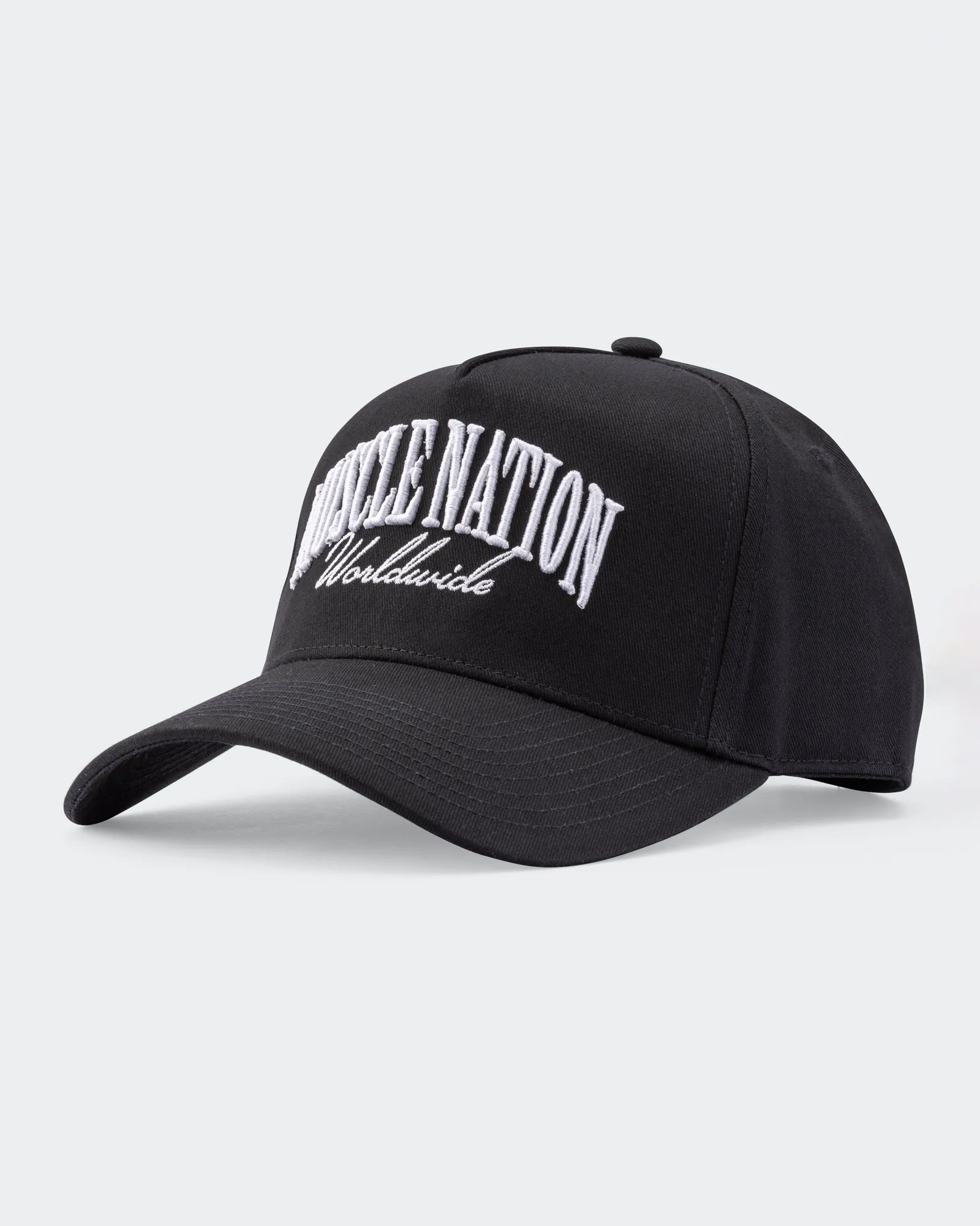 MN Worldwide A-Frame Hat - Black sold by Muscle Nation