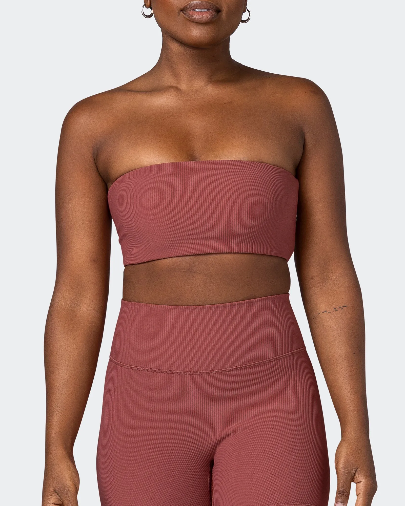 Ribbed Bandeau - Maple sold by Muscle Nation product image thumbnail 2