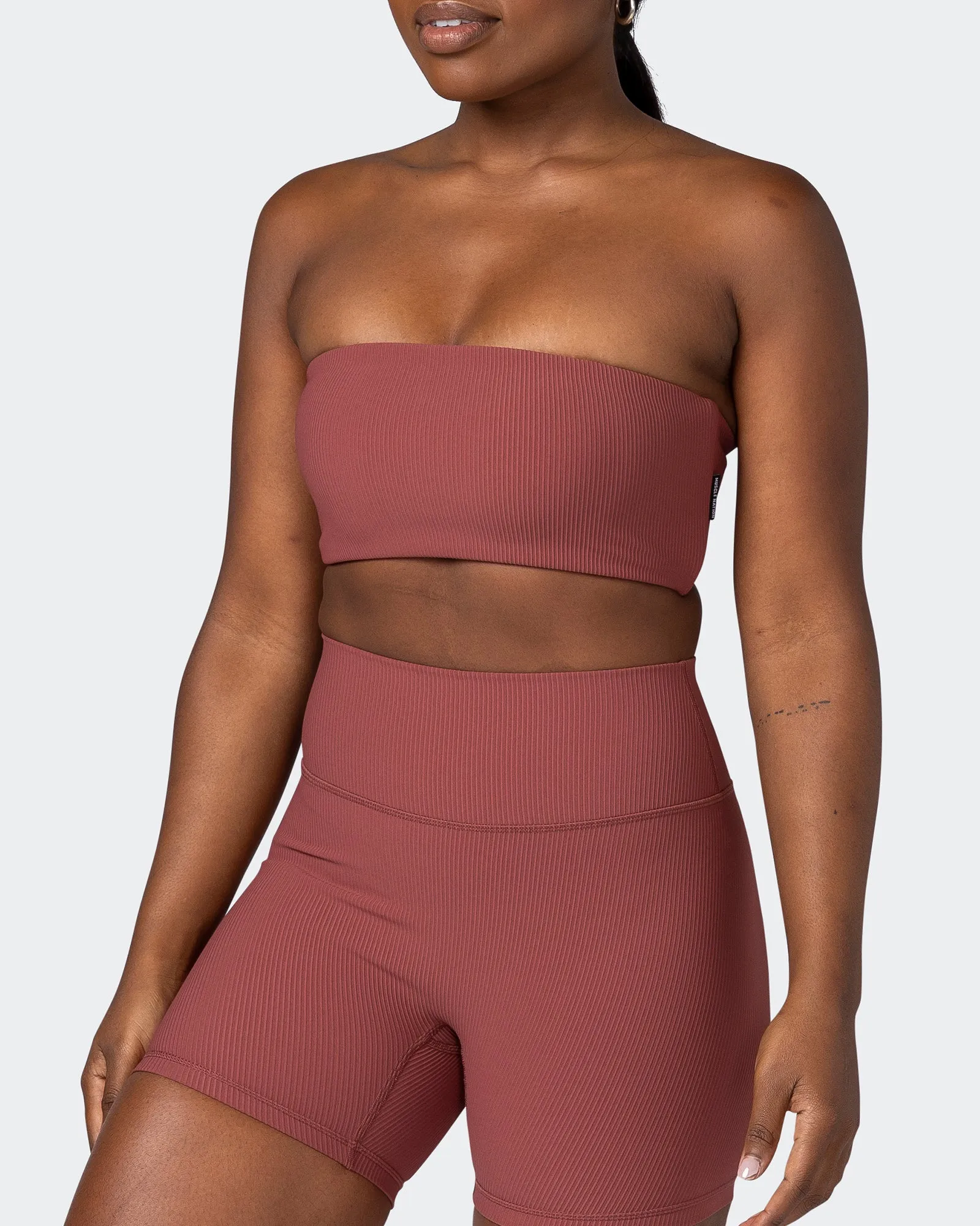 Ribbed Bandeau - Maple sold by Muscle Nation product image thumbnail 3