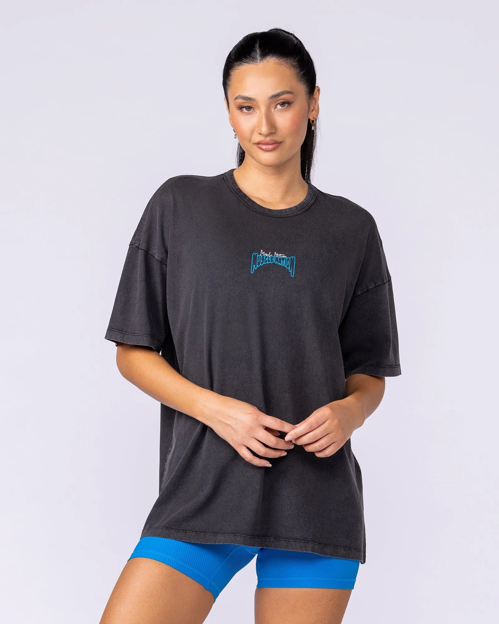 Rated R Oversized Vintage Tee - Washed Black sold by Muscle Nation product image thumbnail 3