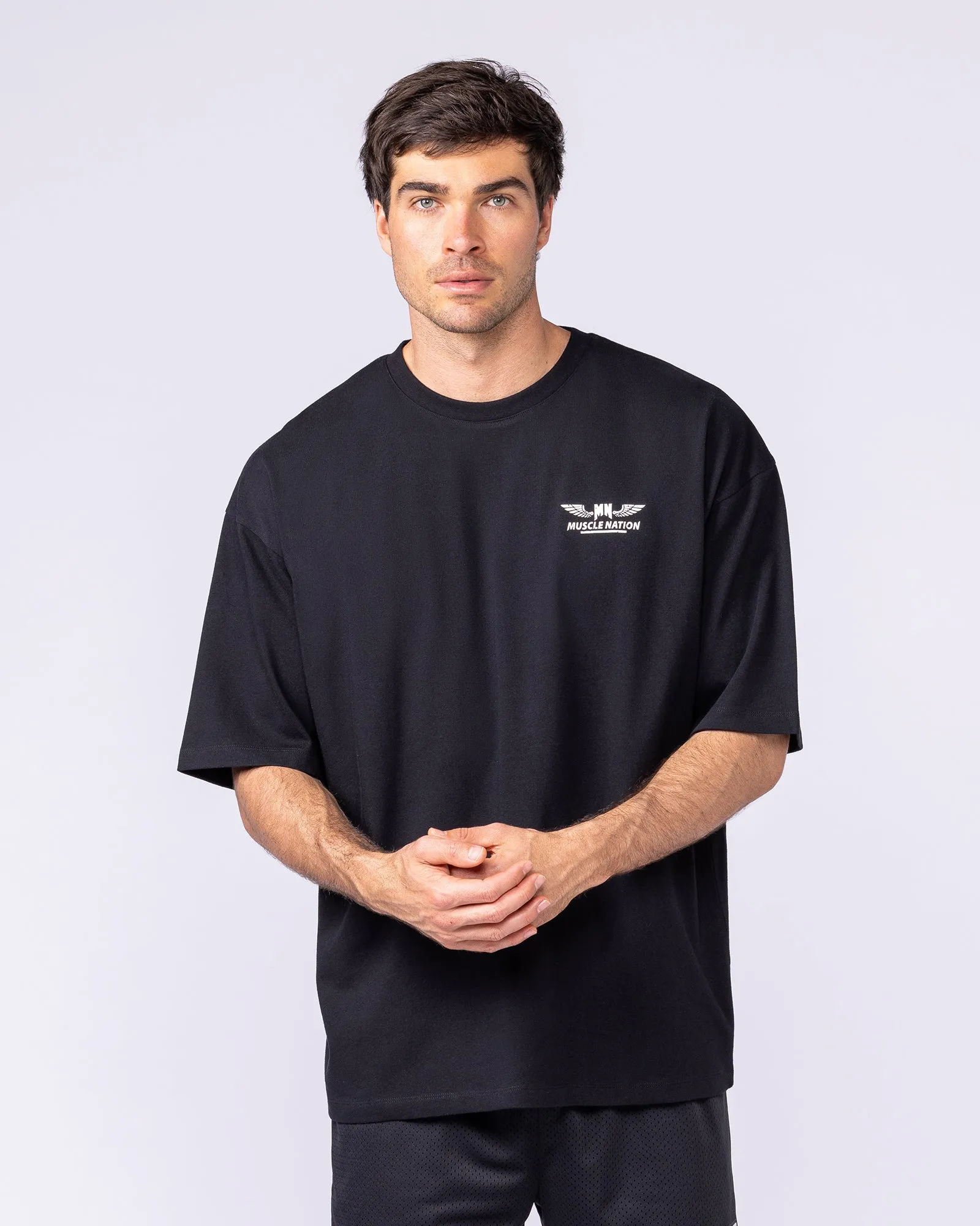 Archives Oversized Tee - Black sold by Muscle Nation product image thumbnail 3