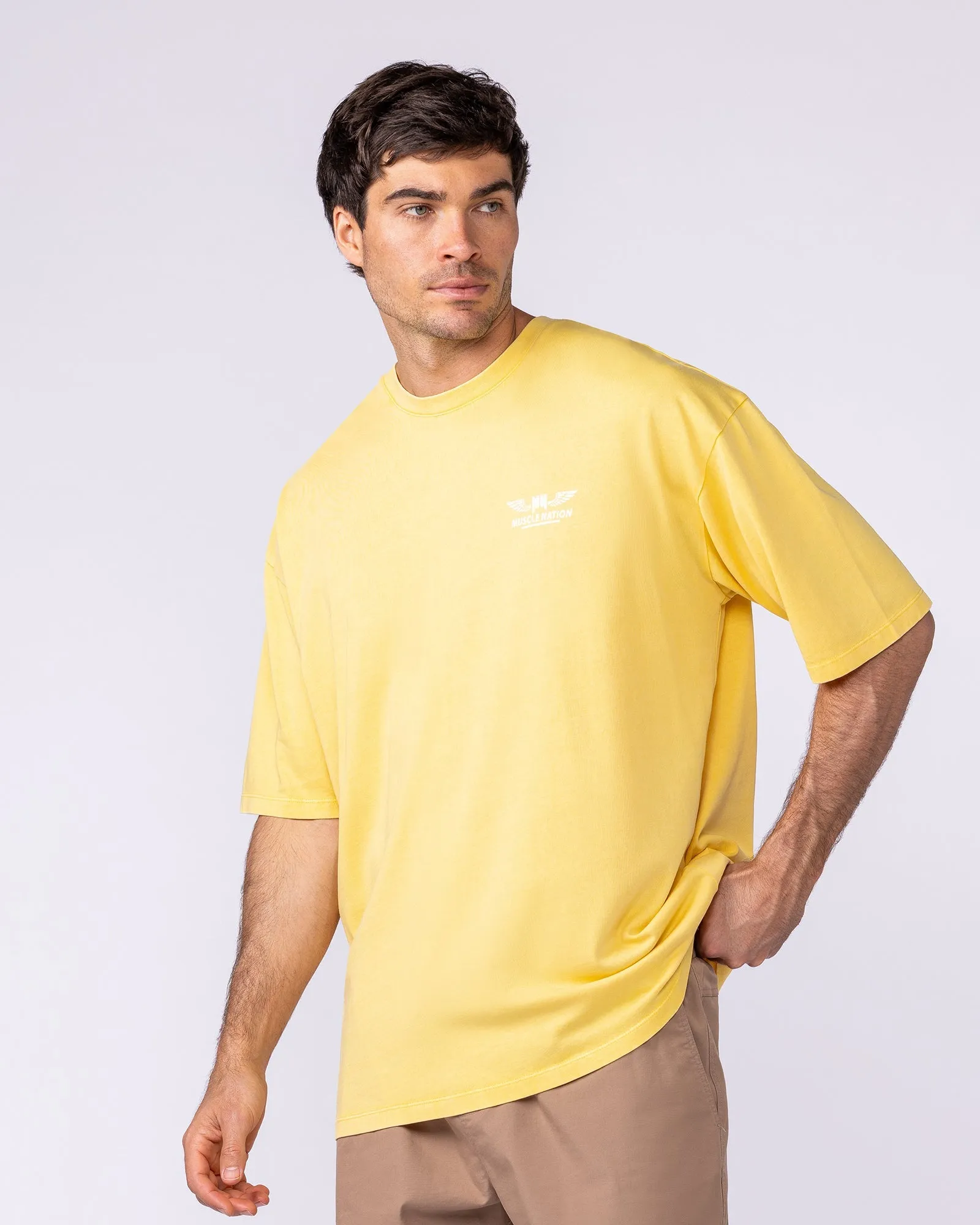 Archives Oversized Vintage Tee - Washed Honeycomb sold by Muscle Nation product image thumbnail 3