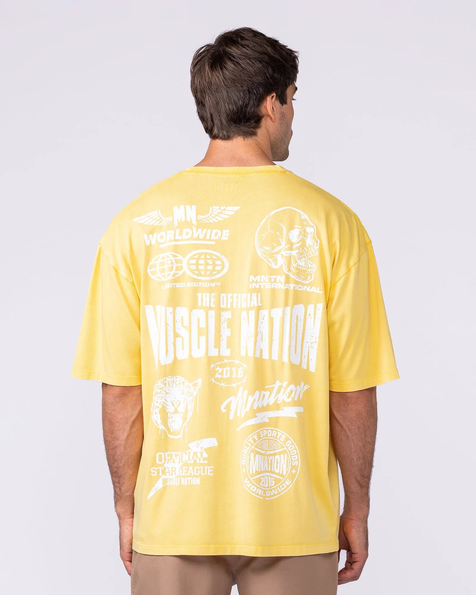 Archives Oversized Vintage Tee - Washed Honeycomb sold by Muscle Nation product image thumbnail 5