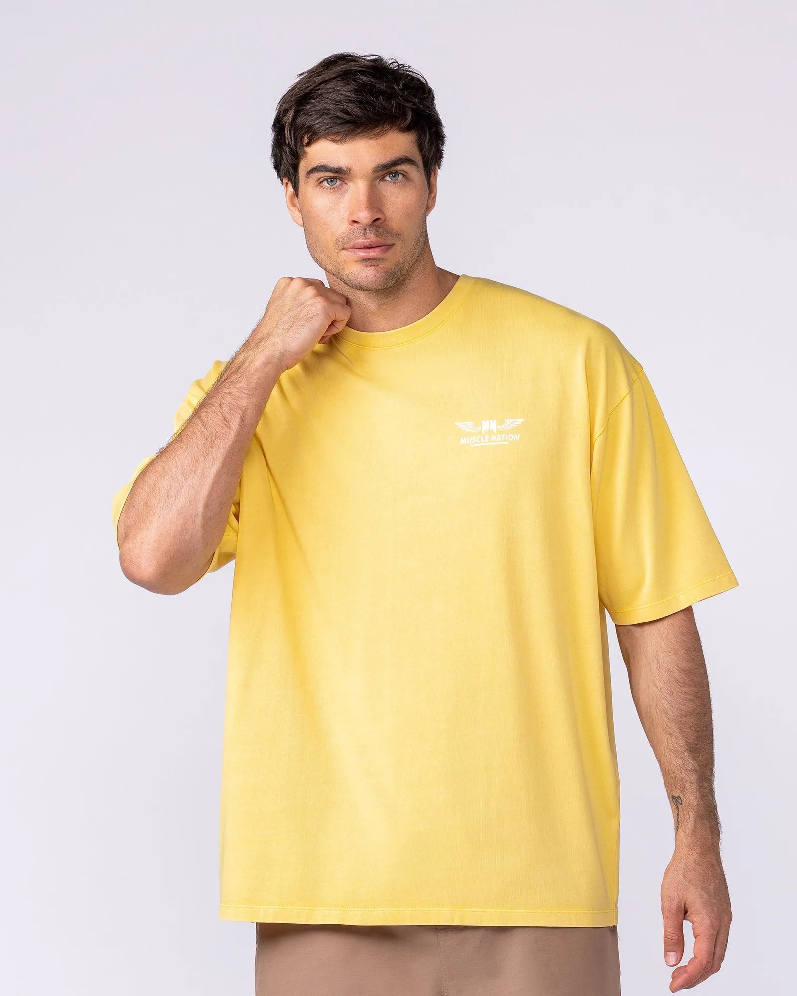 Archives Oversized Vintage Tee - Washed Honeycomb sold by Muscle Nation product image thumbnail 2