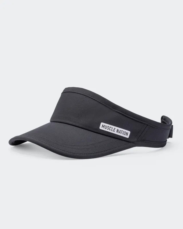 Muscle Nation Active Visor - Black sold by Muscle Nation