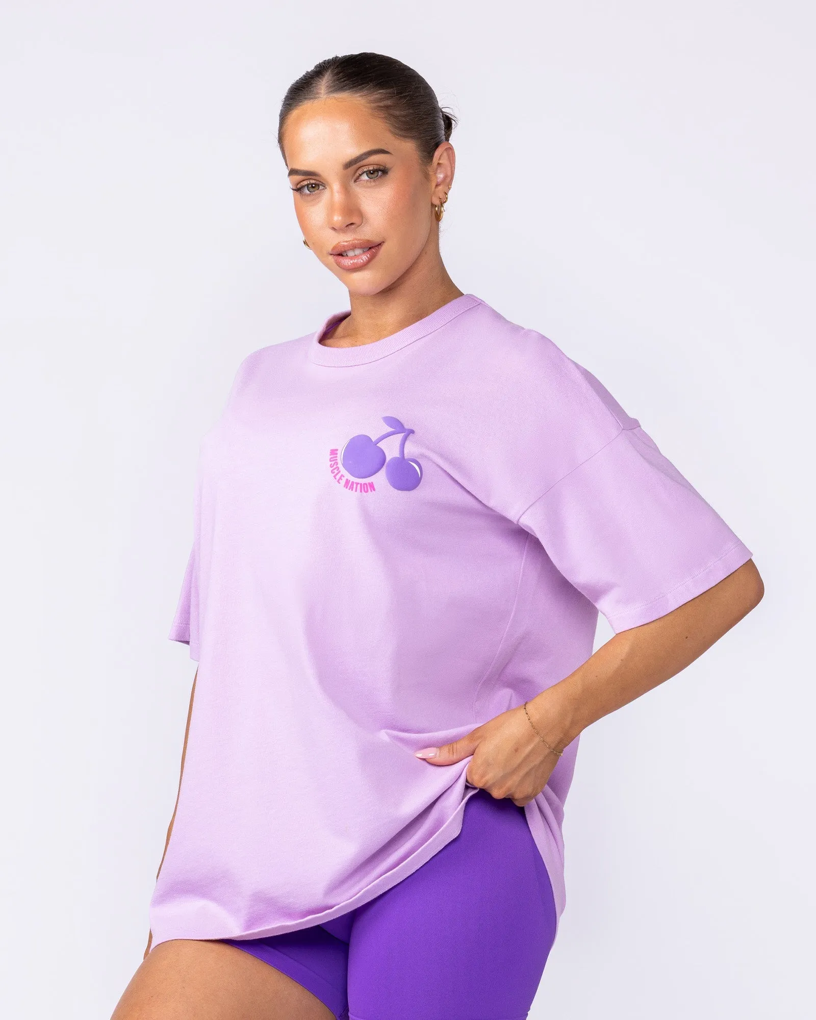 Cherry Oversized Tee - Pixie sold by Muscle Nation product image thumbnail 4