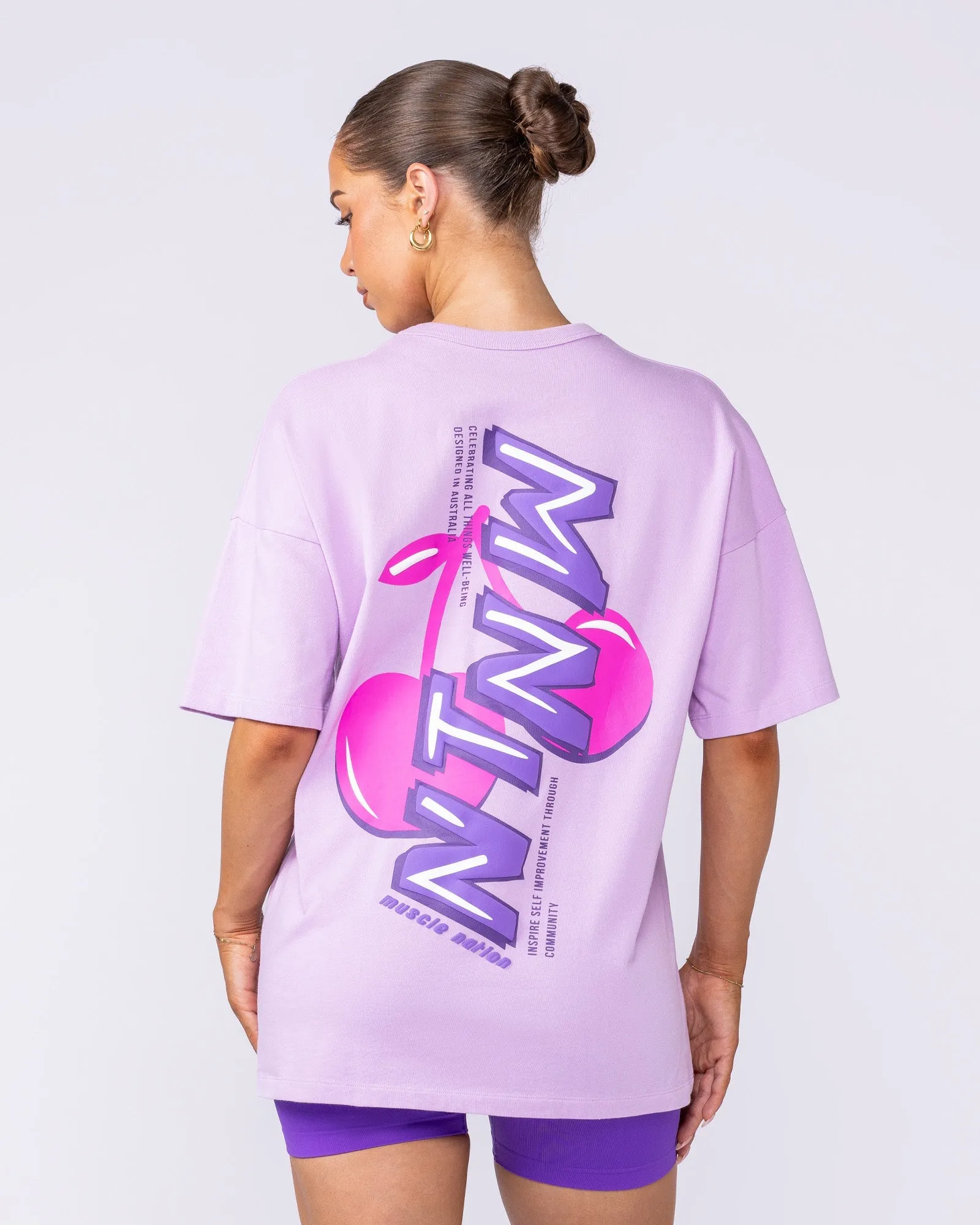 Cherry Oversized Tee - Pixie sold by Muscle Nation product image thumbnail 5