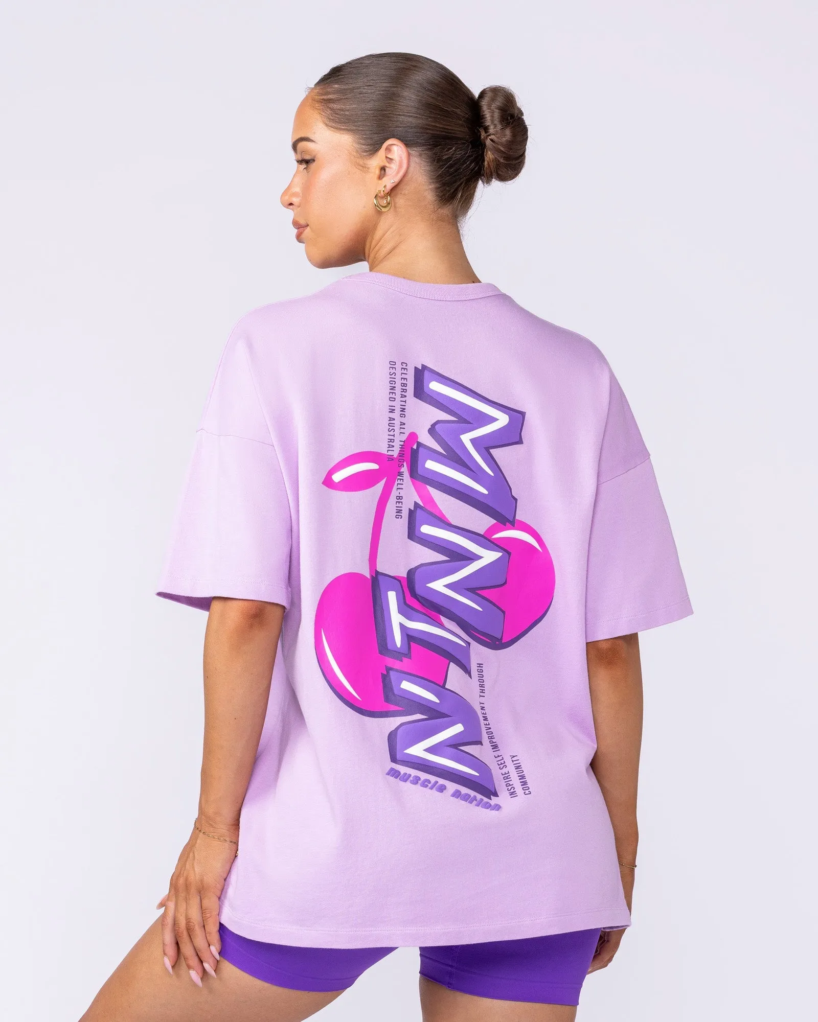 Cherry Oversized Tee - Pixie sold by Muscle Nation product image thumbnail 2
