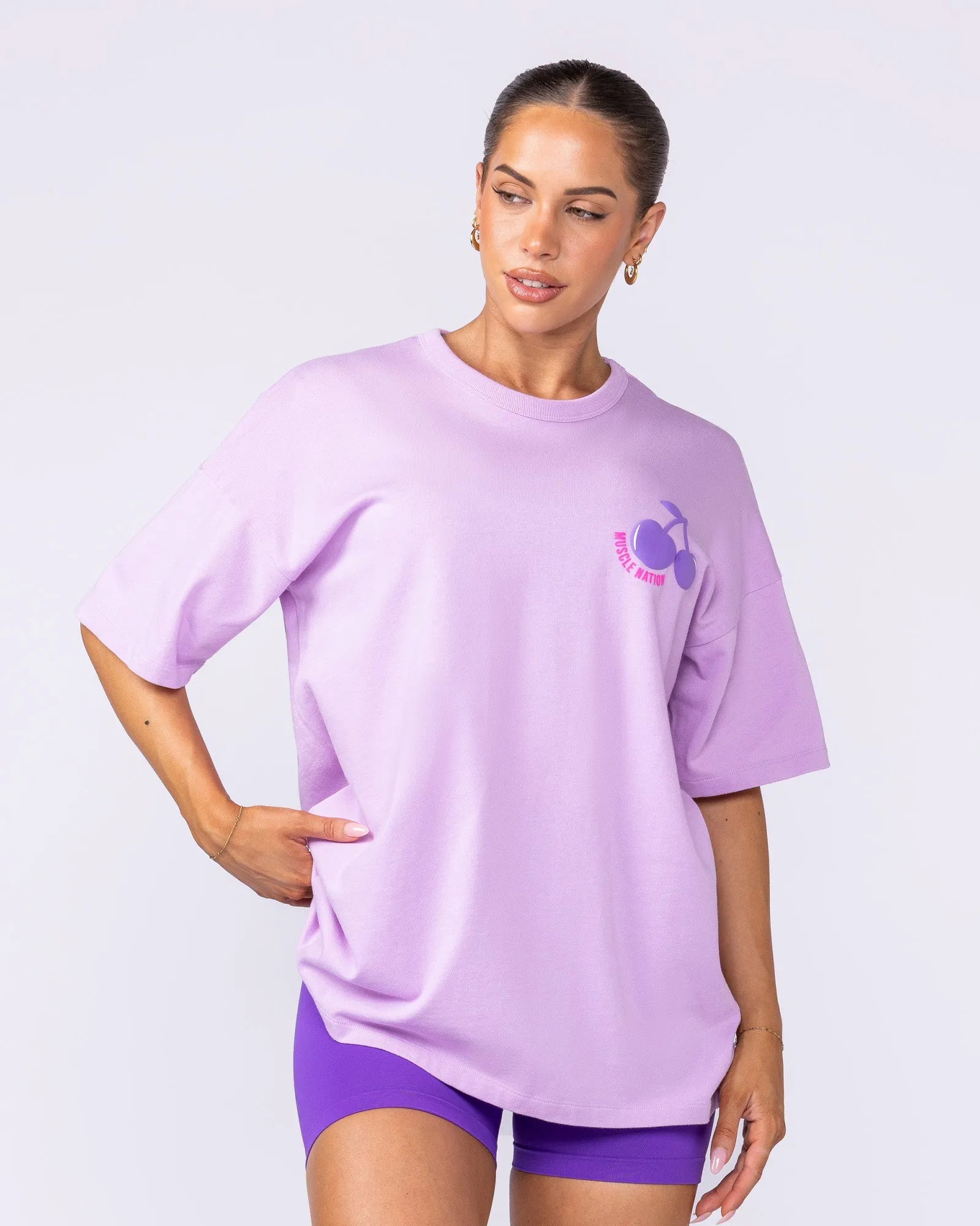 Cherry Oversized Tee - Pixie sold by Muscle Nation product image thumbnail 3