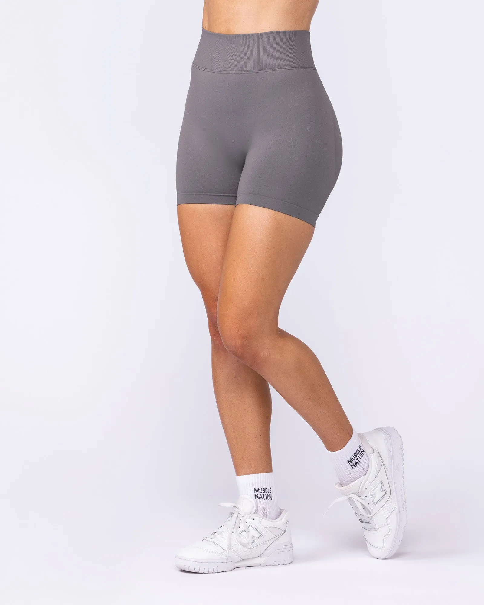 Sculpt Seamless Midway Shorts - Vapour sold by Muscle Nation product image thumbnail 2