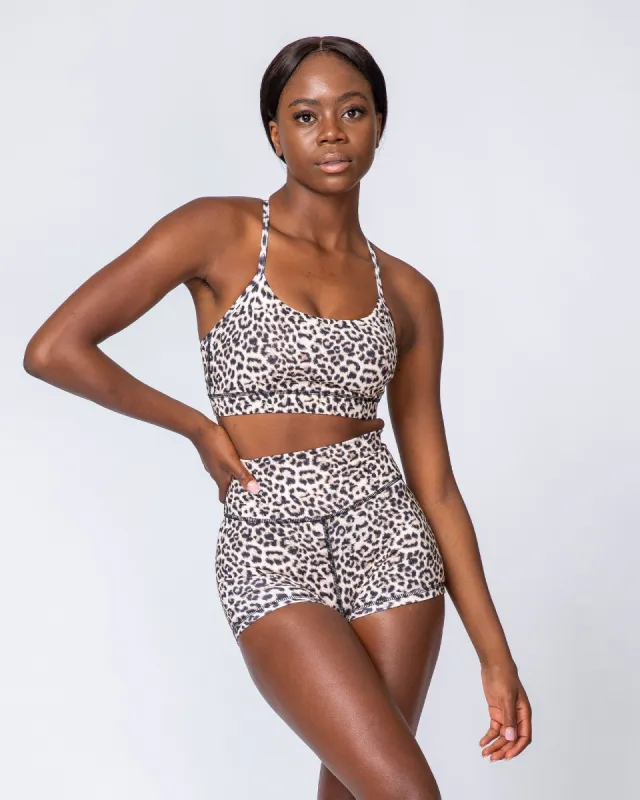 Tone Bra - Yellow Leopard sold by Muscle Nation