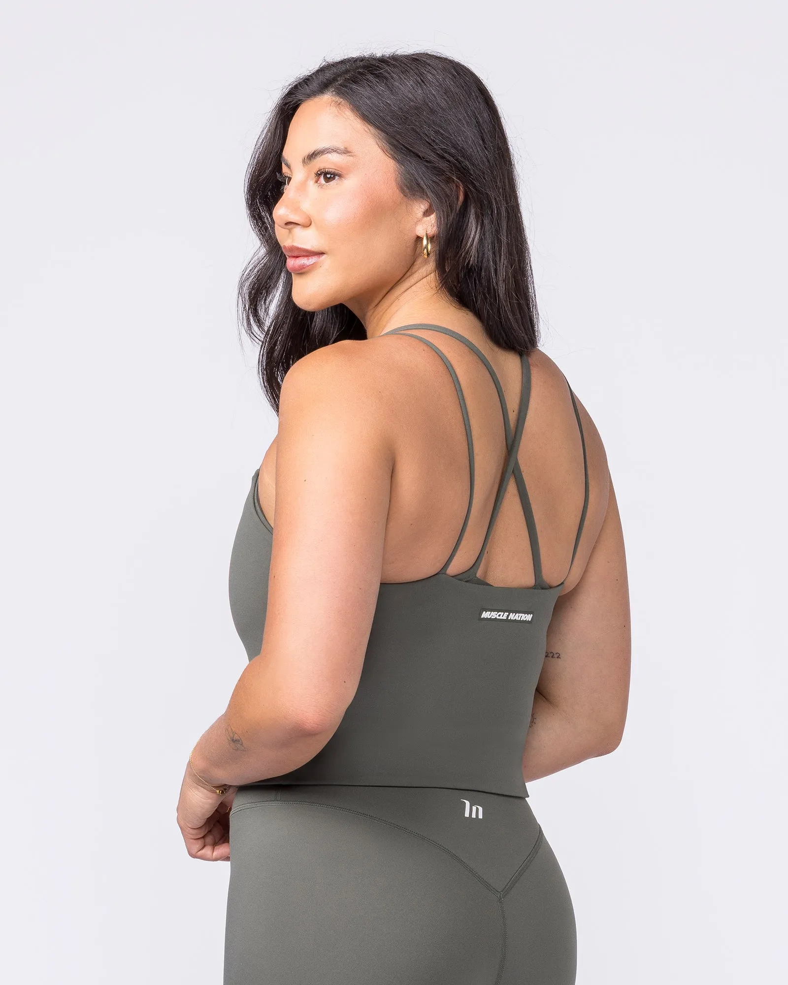 Cami Active Tank - Eucalyptus sold by Muscle Nation product image thumbnail 2