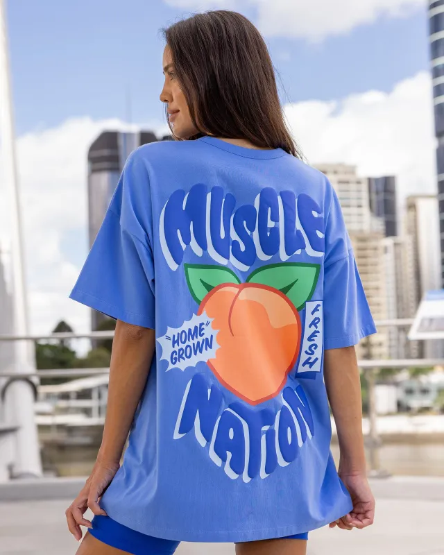 Peachy Oversized Tee - Salt Air sold by Muscle Nation