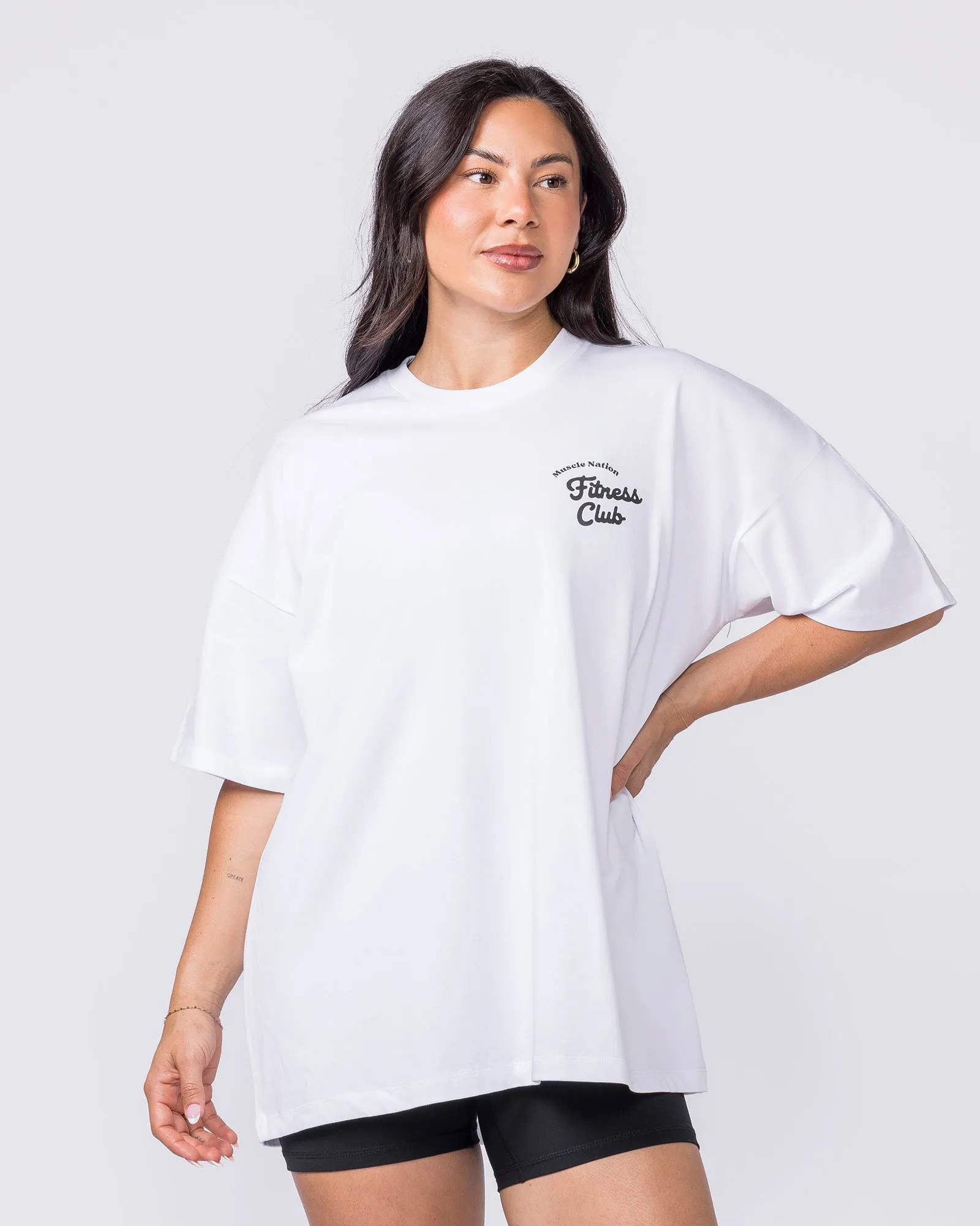 Fizz Oversized Tee - White sold by Muscle Nation product image thumbnail 2