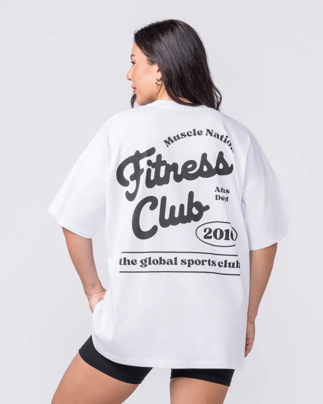 Fizz Oversized Tee - White sold by Muscle Nation