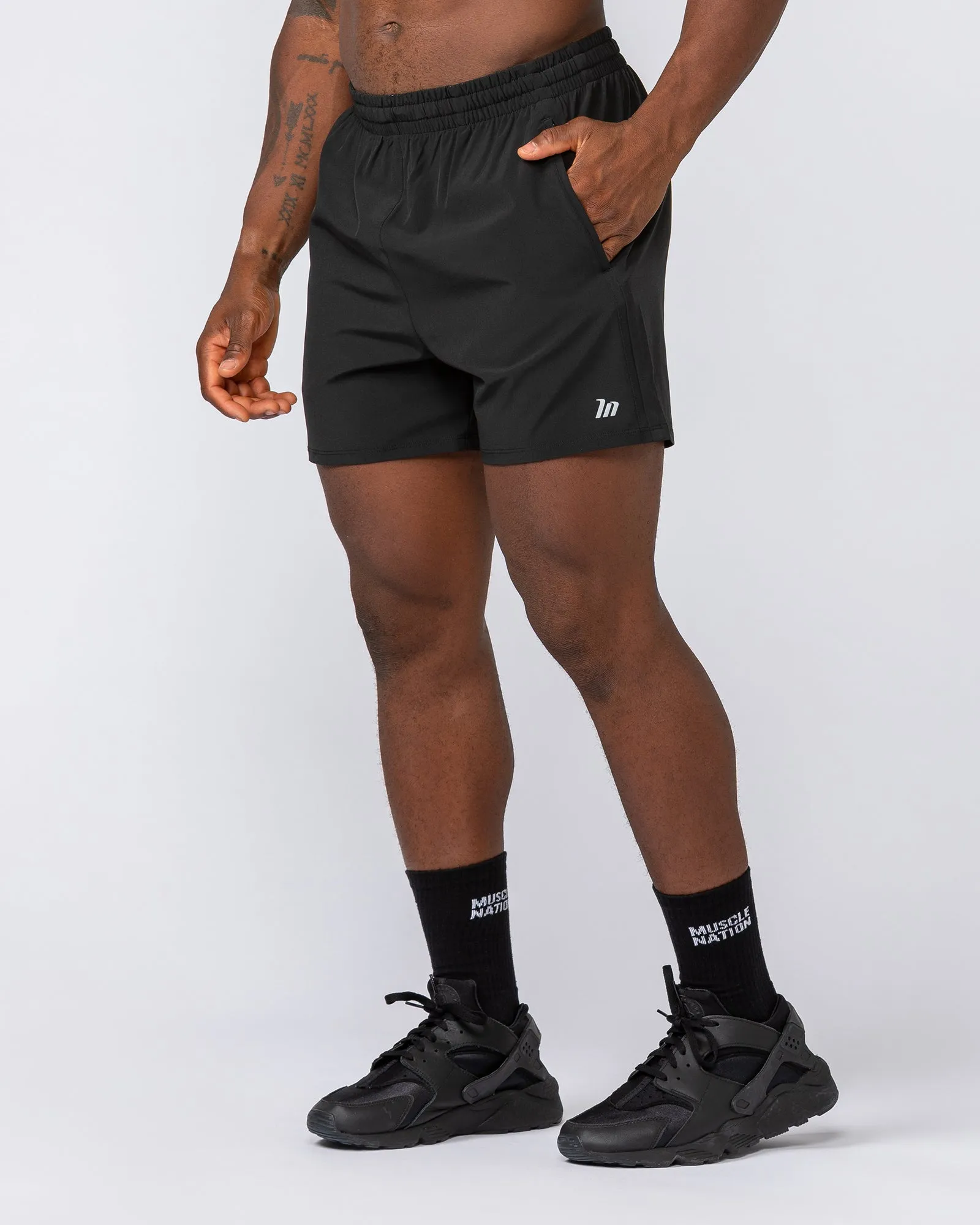 New Heights 4" Shorts - Black sold by Muscle Nation