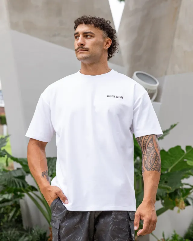 Daily Regular Fit Tee - White sold by Muscle Nation