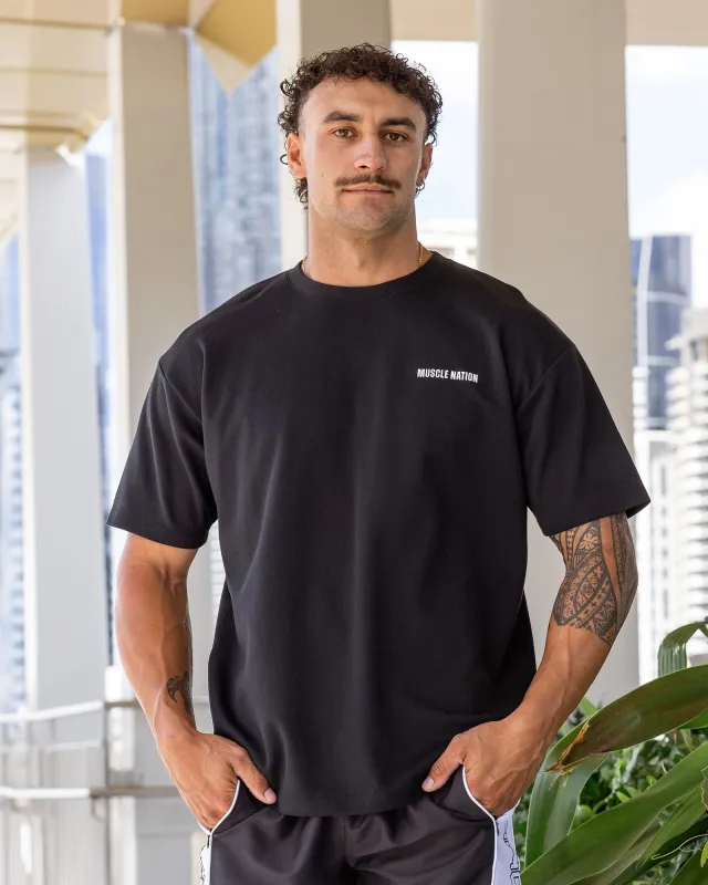 Daily Regular Fit Tee - Black sold by Muscle Nation