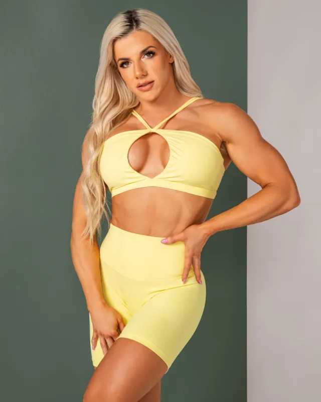 Asha Bralette - Sunny Lime sold by Muscle Nation