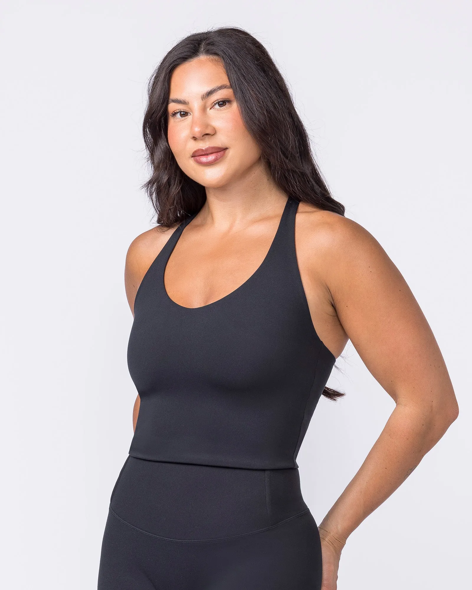 Everyday Form Cropped Tank - Black sold by Muscle Nation product image thumbnail 3