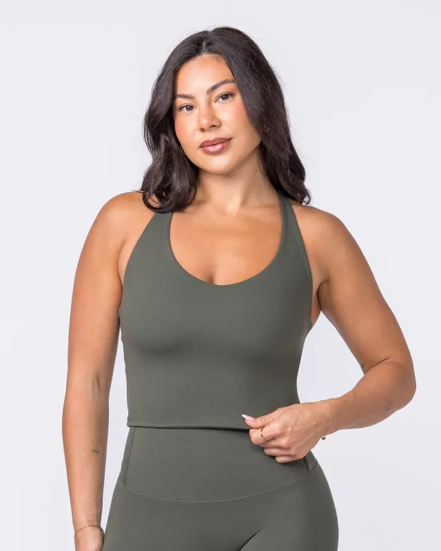 Everyday Form Cropped Tank - Eucalyptus sold by Muscle Nation