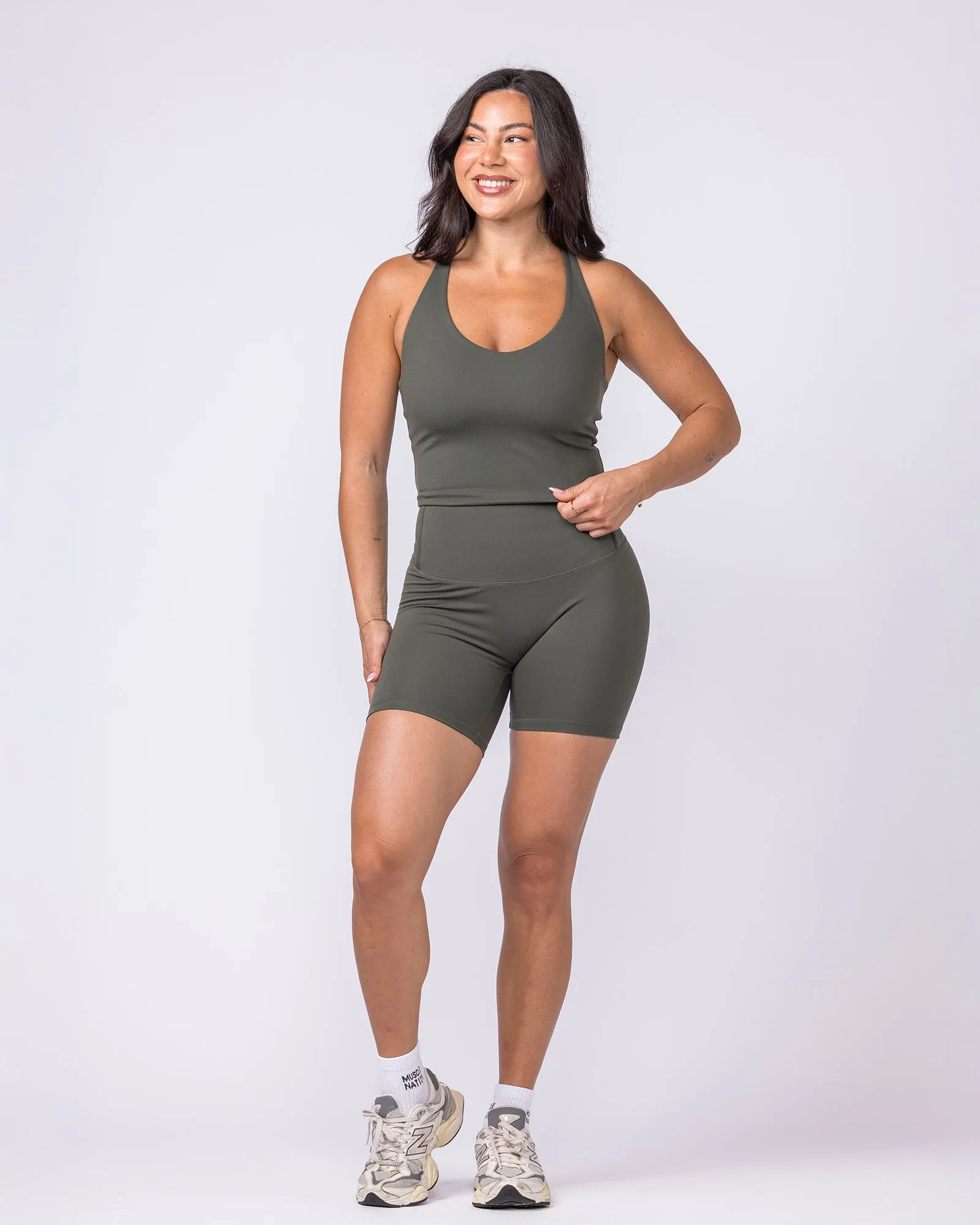 Everyday Form Cropped Tank - Eucalyptus sold by Muscle Nation product image thumbnail 5