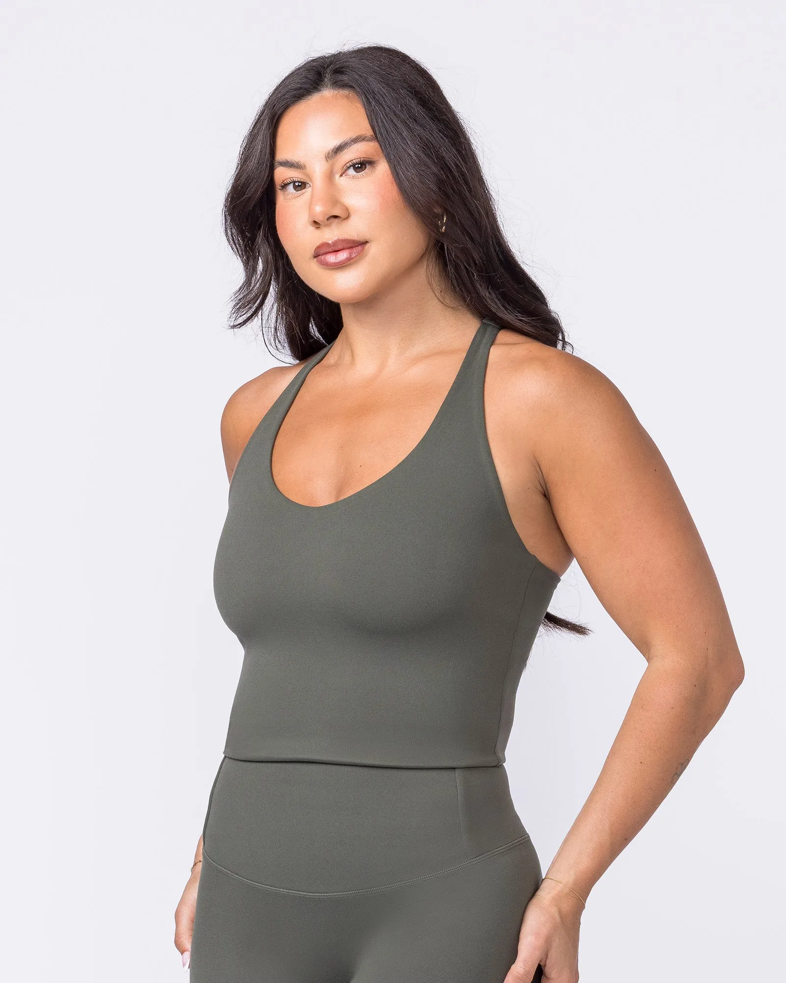 Everyday Form Cropped Tank - Eucalyptus sold by Muscle Nation product image thumbnail 3