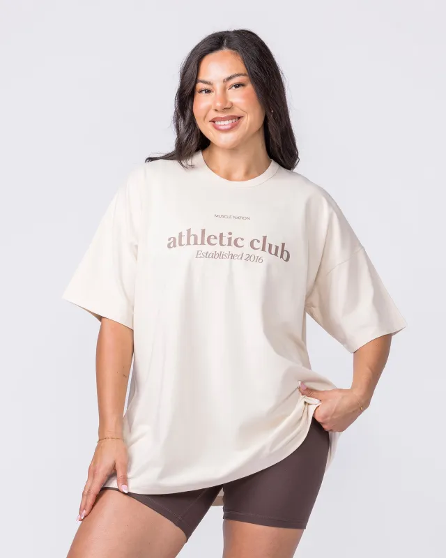 Athletic Club Oversized Tee - Dew made by Muscle Nation