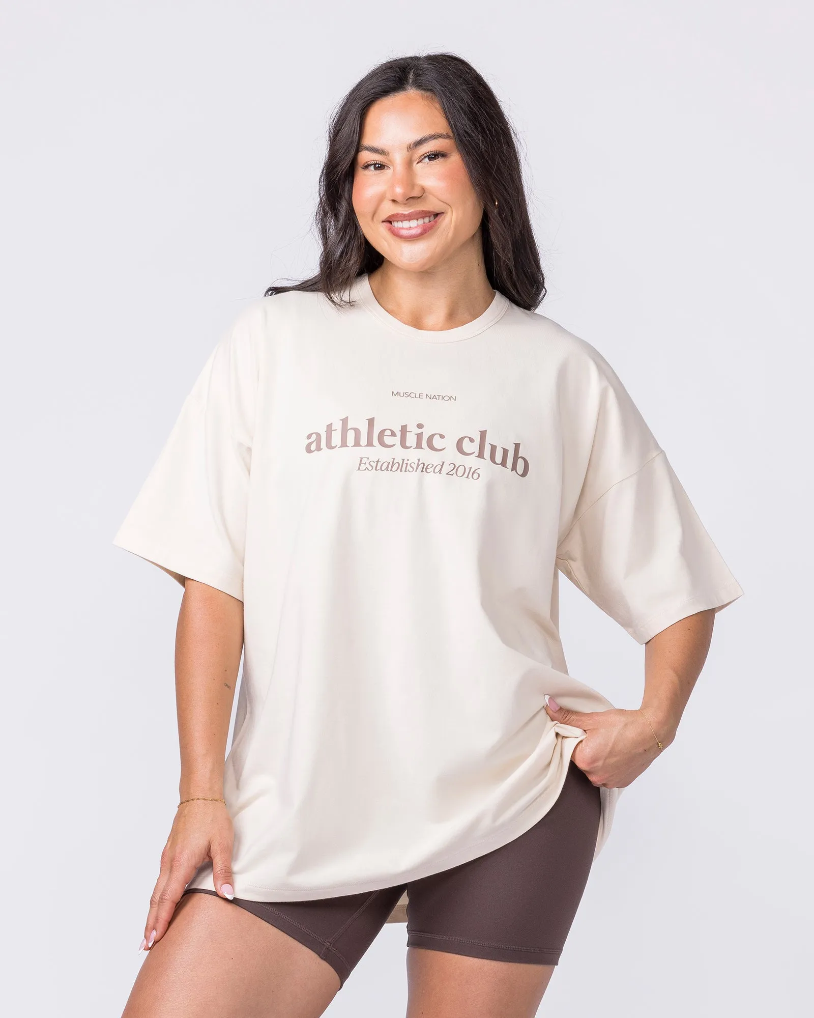 Athletic Club Oversized Tee - Dew sold by Muscle Nation