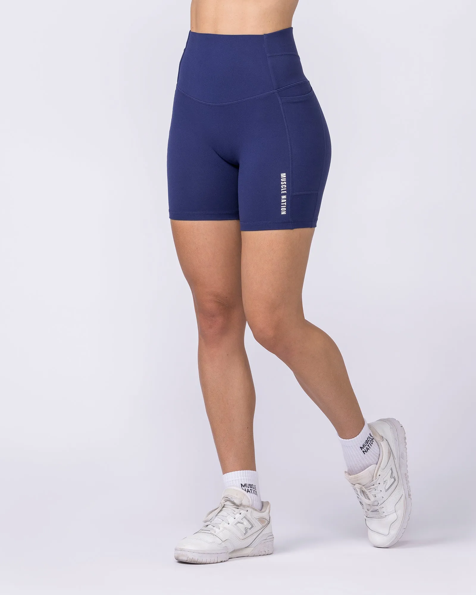 Unrivalled Everyday Pocket Bike Shorts - Classic Navy sold by Muscle Nation