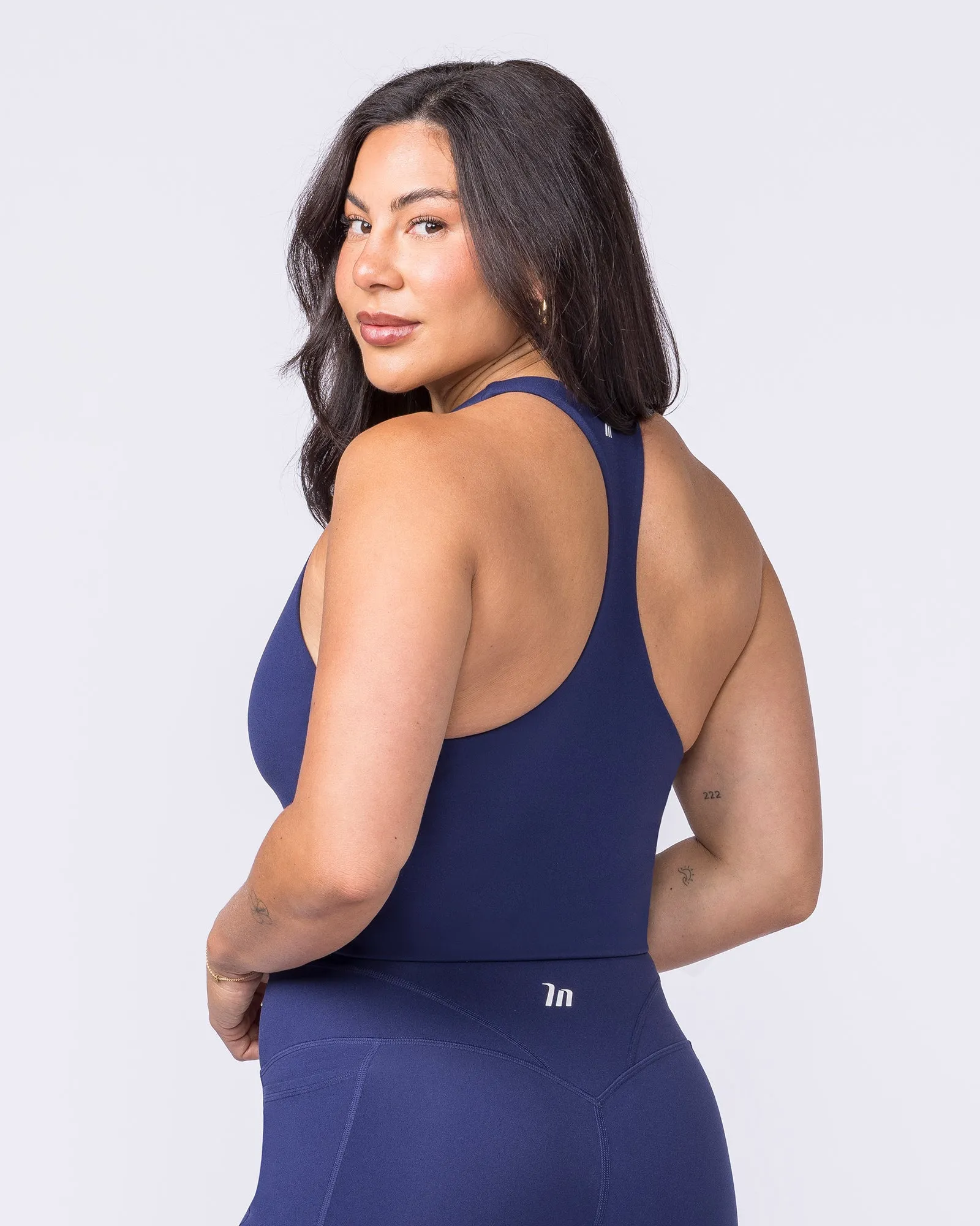Everyday Form Cropped Tank - Classic Navy sold by Muscle Nation product image thumbnail 2