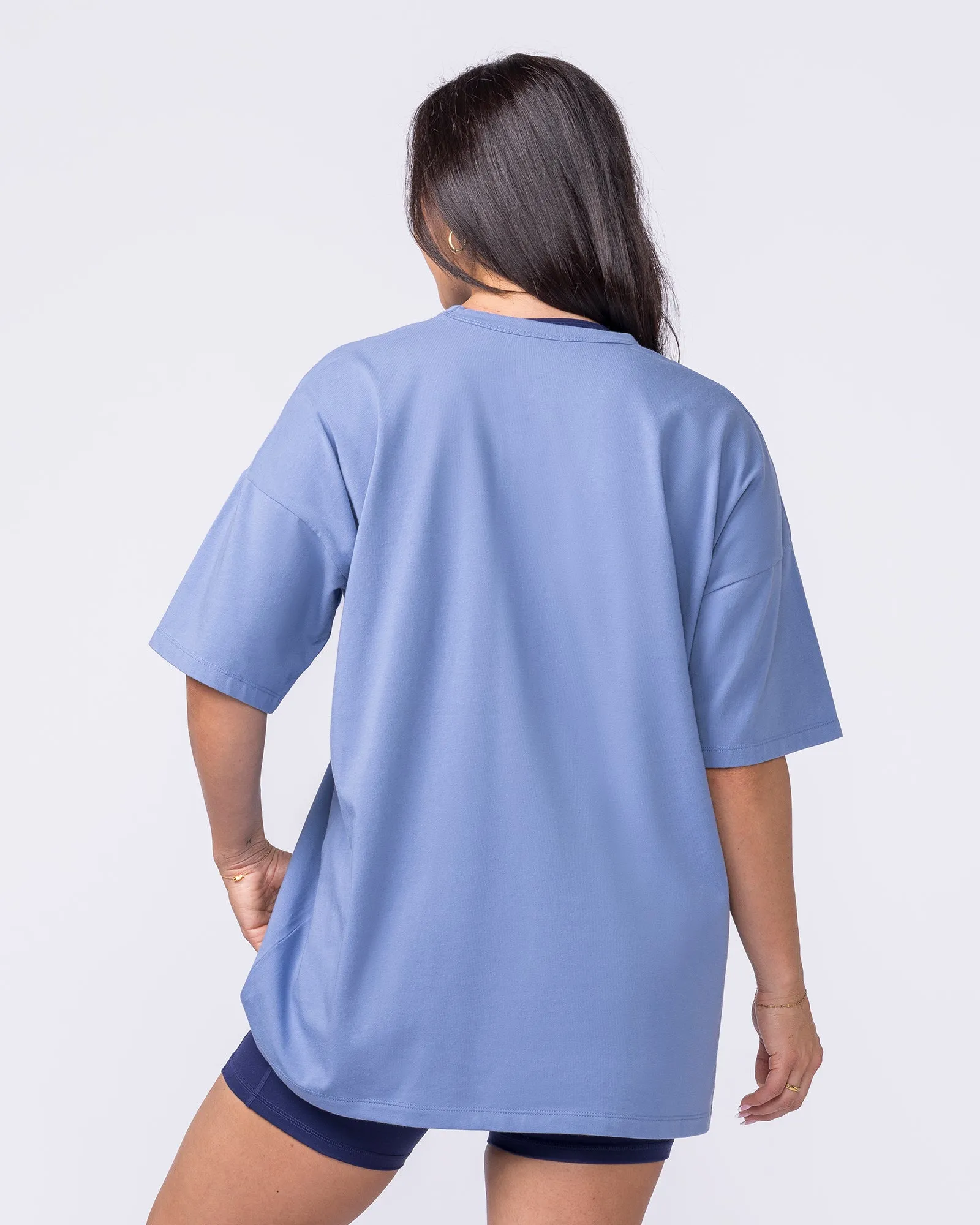 Athletic Club Oversized Tee - Faded Denim sold by Muscle Nation product image thumbnail 5