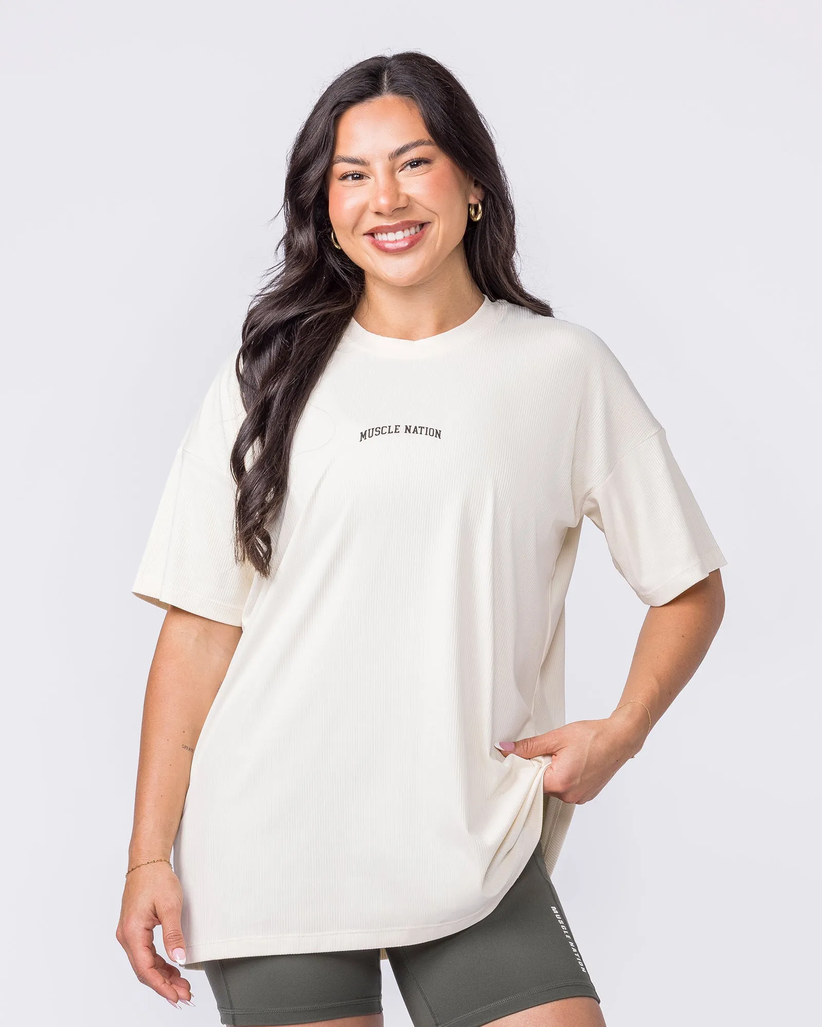 Relaxed Rib Training Tee - Dew sold by Muscle Nation product image thumbnail 2