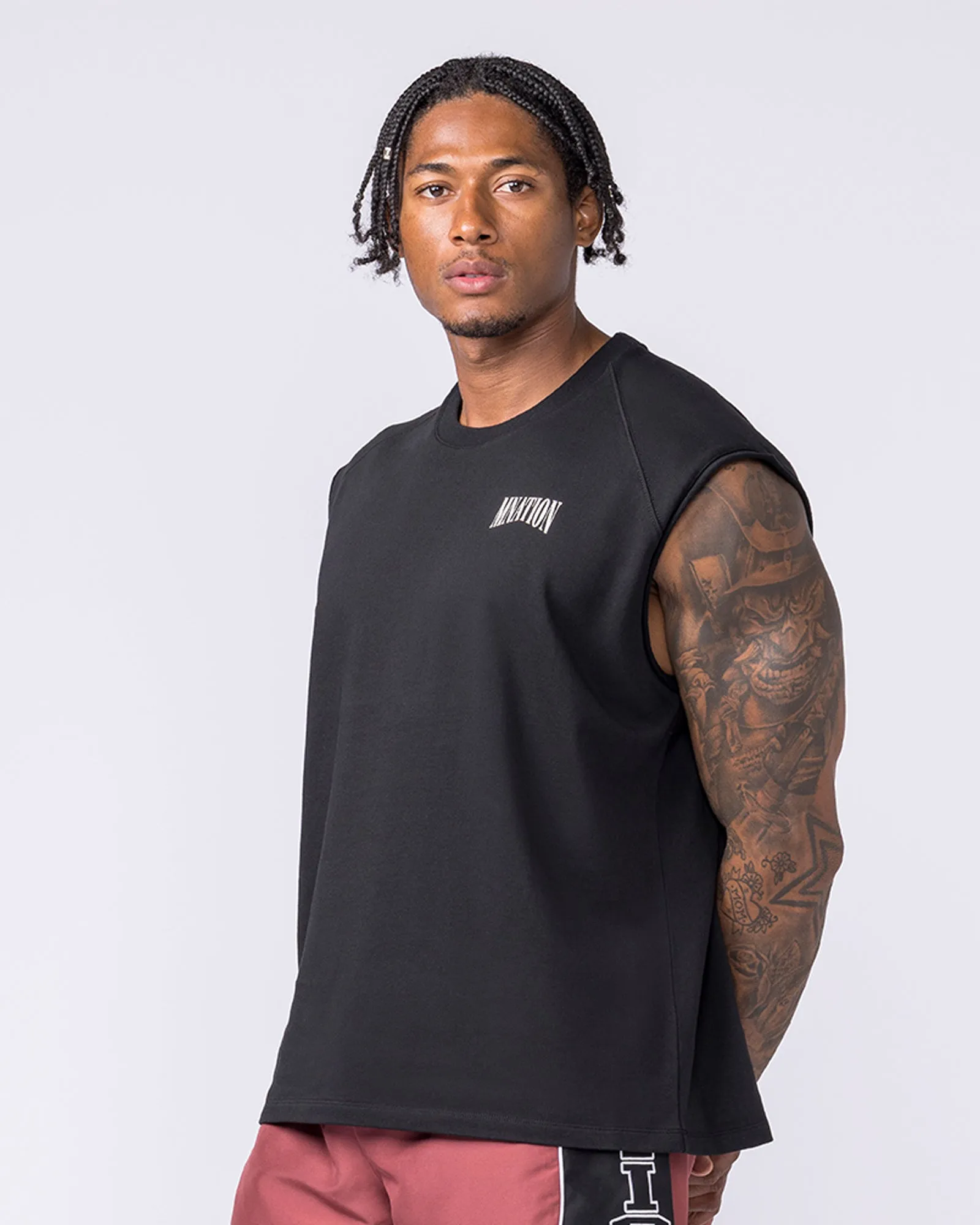 Off Duty Boxy Muscle Tank - Black sold by Muscle Nation product image thumbnail 4