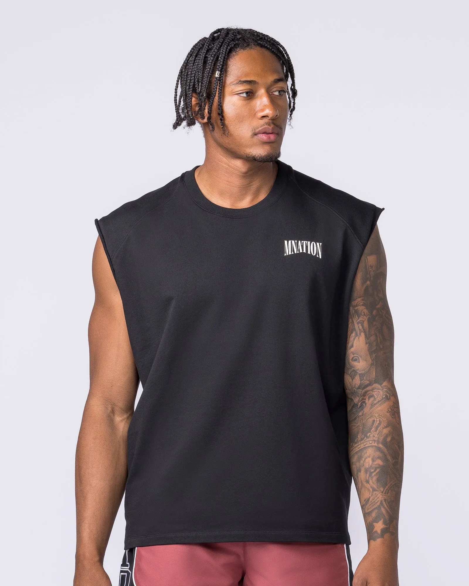 Off Duty Boxy Muscle Tank - Black sold by Muscle Nation product image thumbnail 2