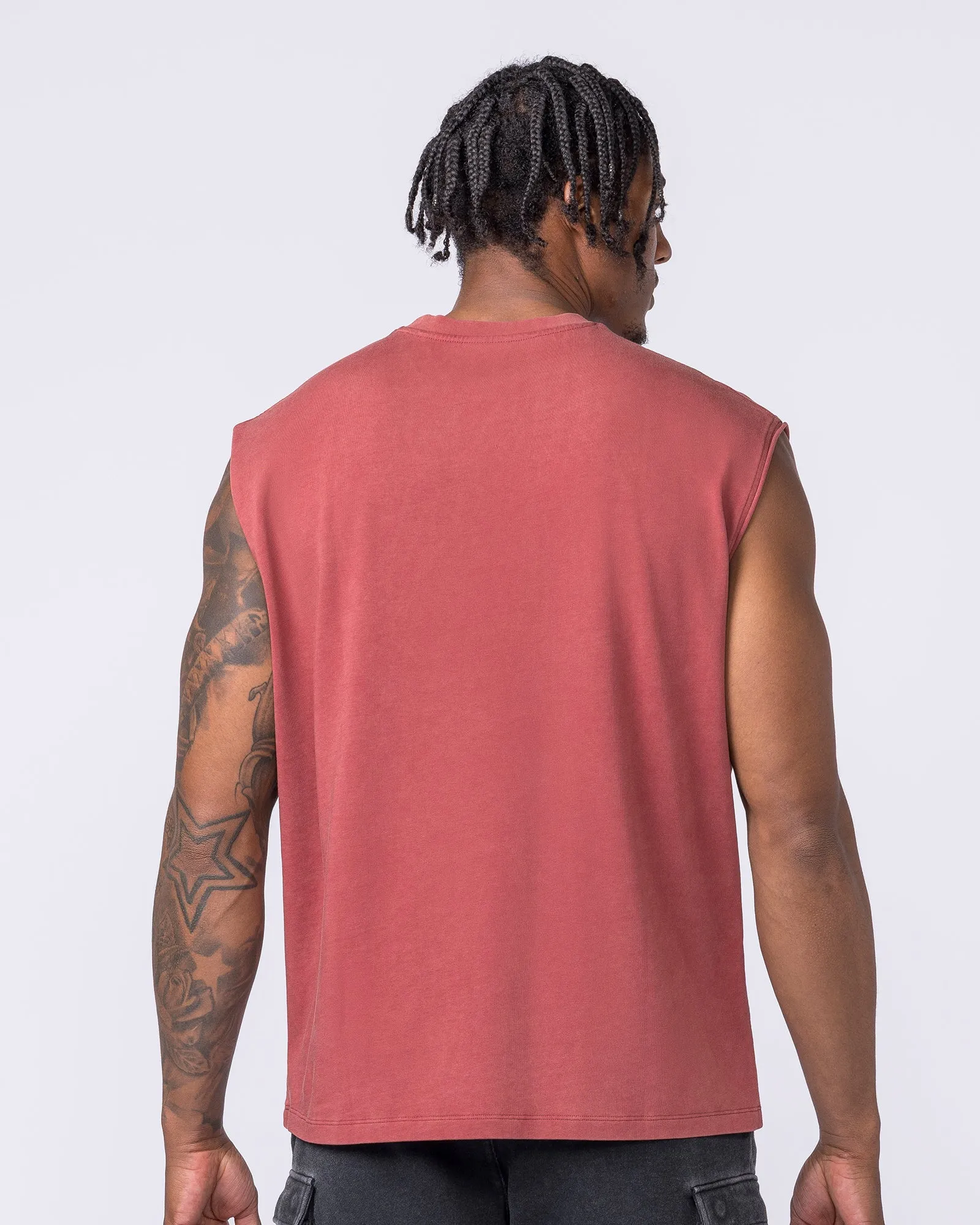 Metalcore Vintage Boxy Muscle Tank - Washed Rust sold by Muscle Nation product image thumbnail 5