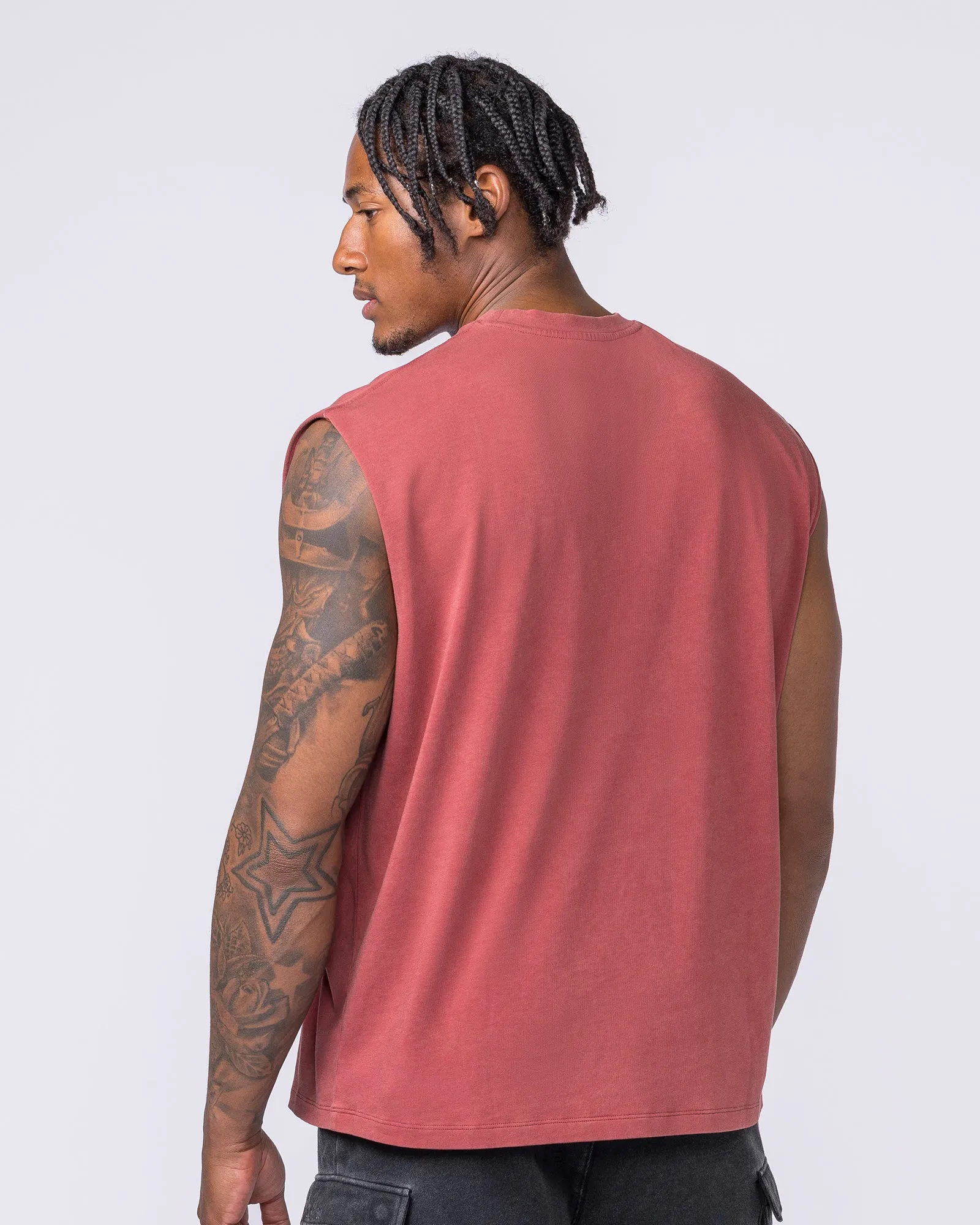 Metalcore Vintage Boxy Muscle Tank - Washed Rust sold by Muscle Nation product image thumbnail 3