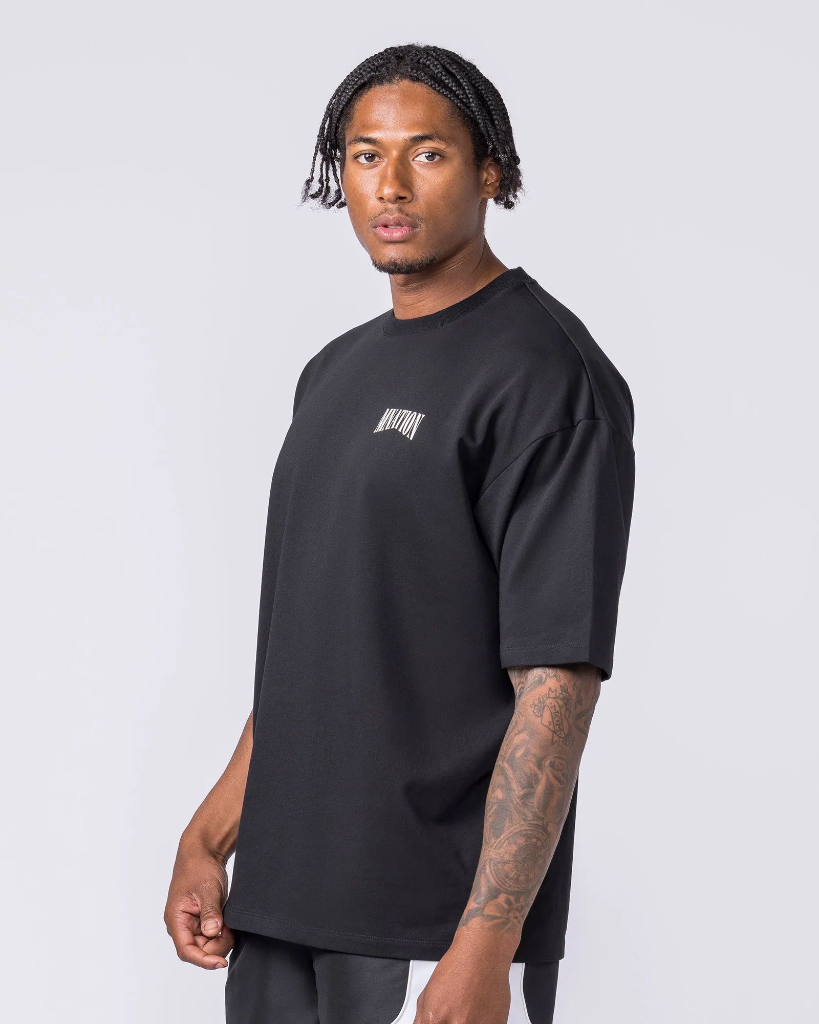 Off Duty Oversized Tee - Black sold by Muscle Nation product image thumbnail 3