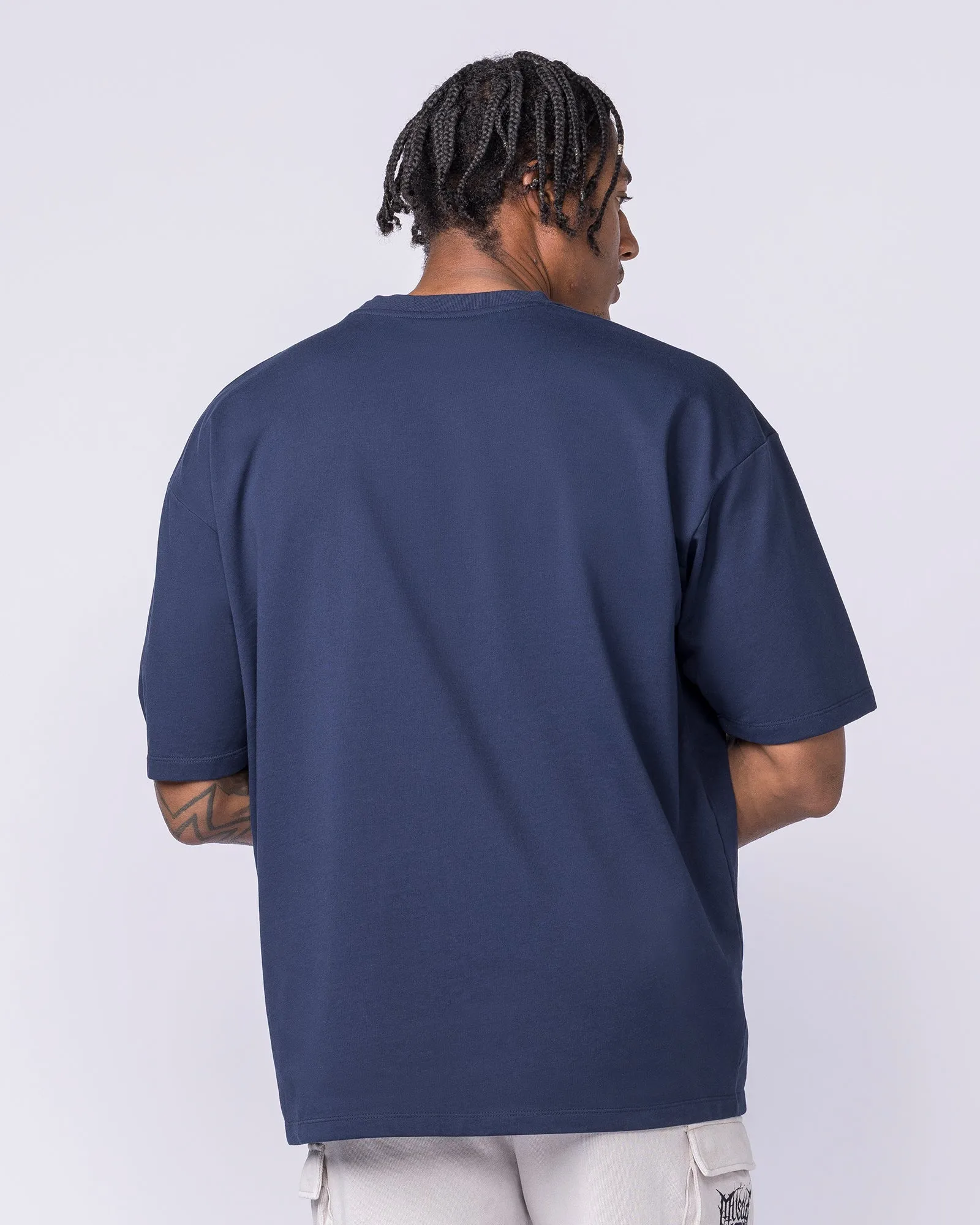 Off Duty Oversized Tee - Navy sold by Muscle Nation product image thumbnail 4